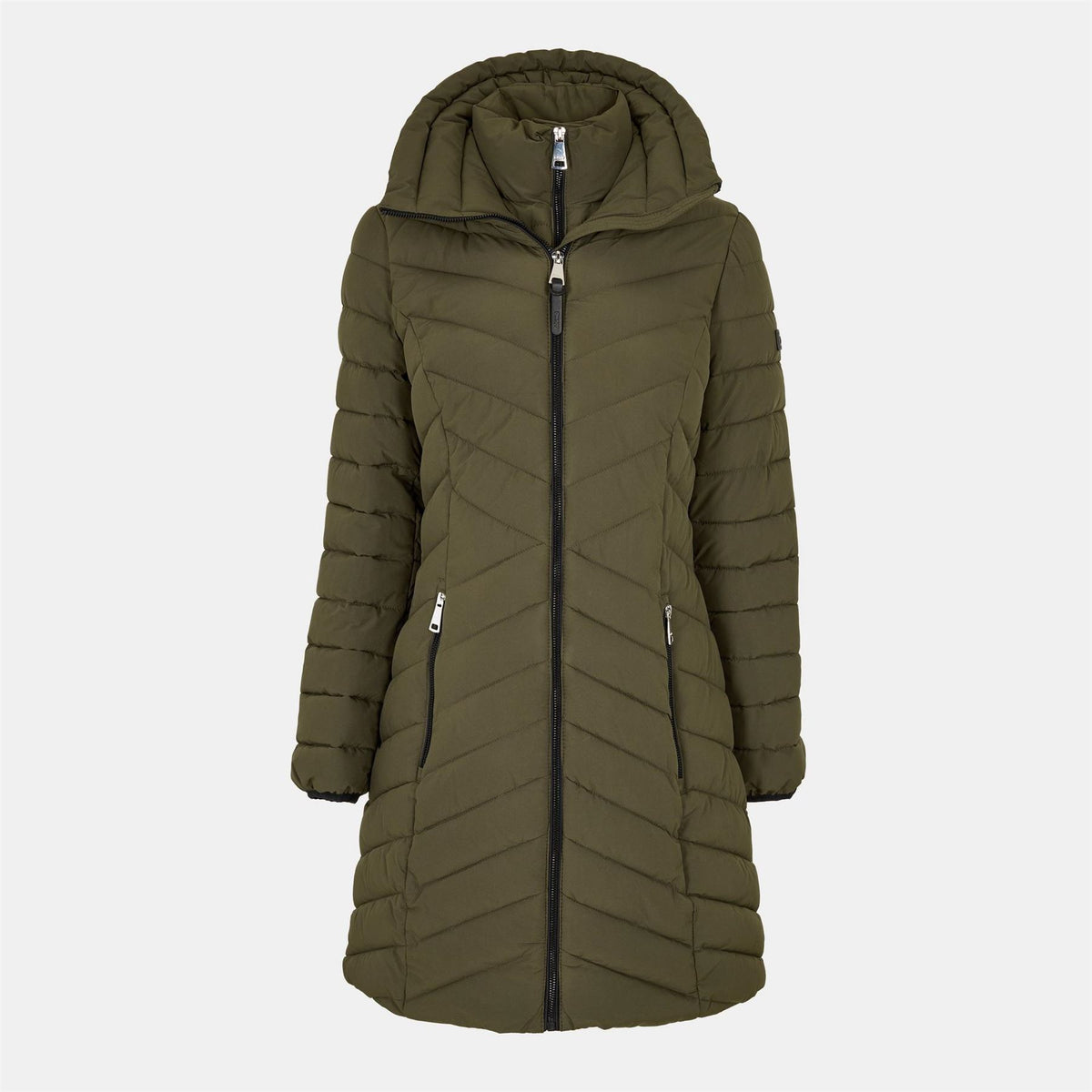 DKNY Double Zipped Medium Puffer Jacket