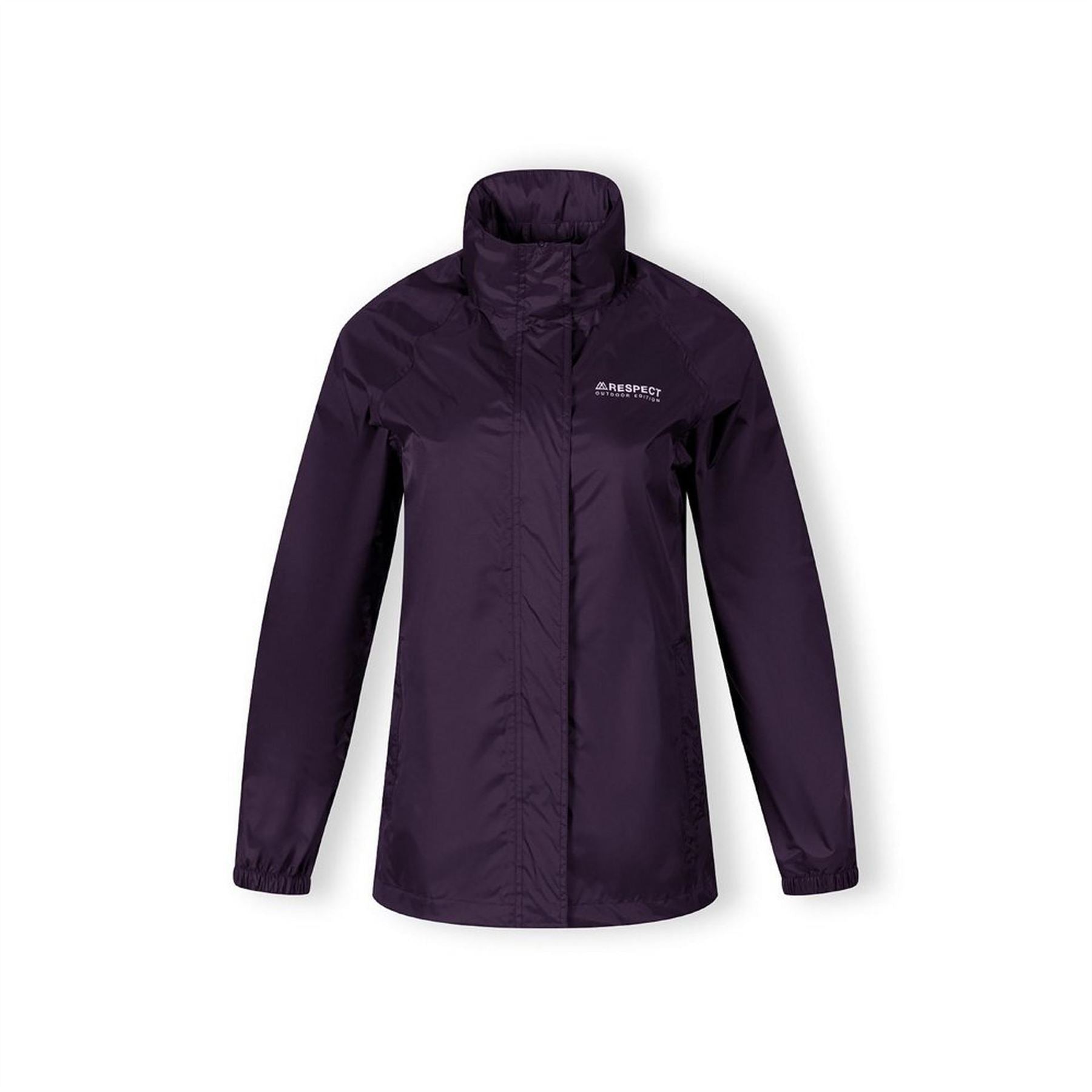 Minoti Women Packaway Waterproof Jacket Purple 36 48
