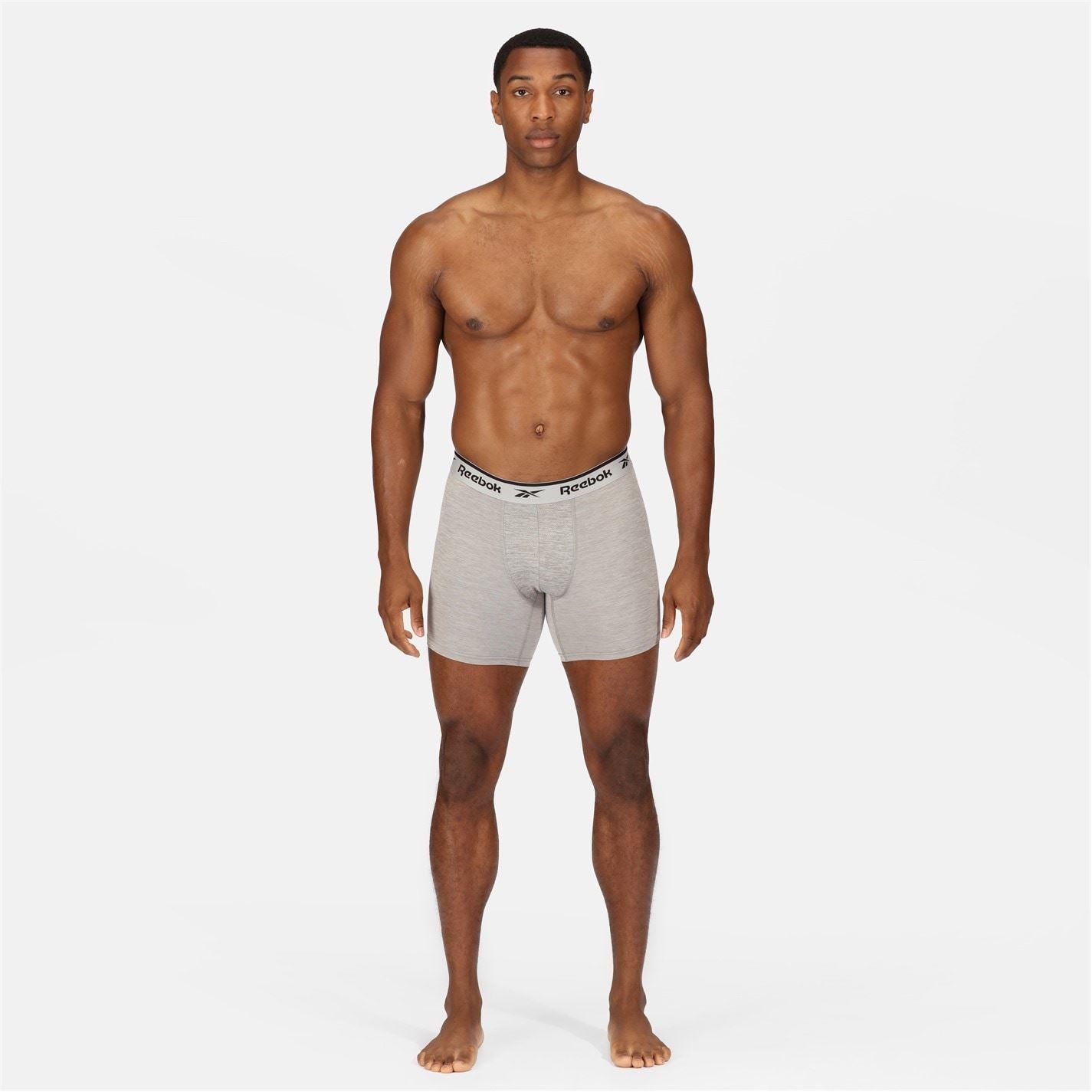 Reebok Mens 3 Pack Performance Boxer Shorts