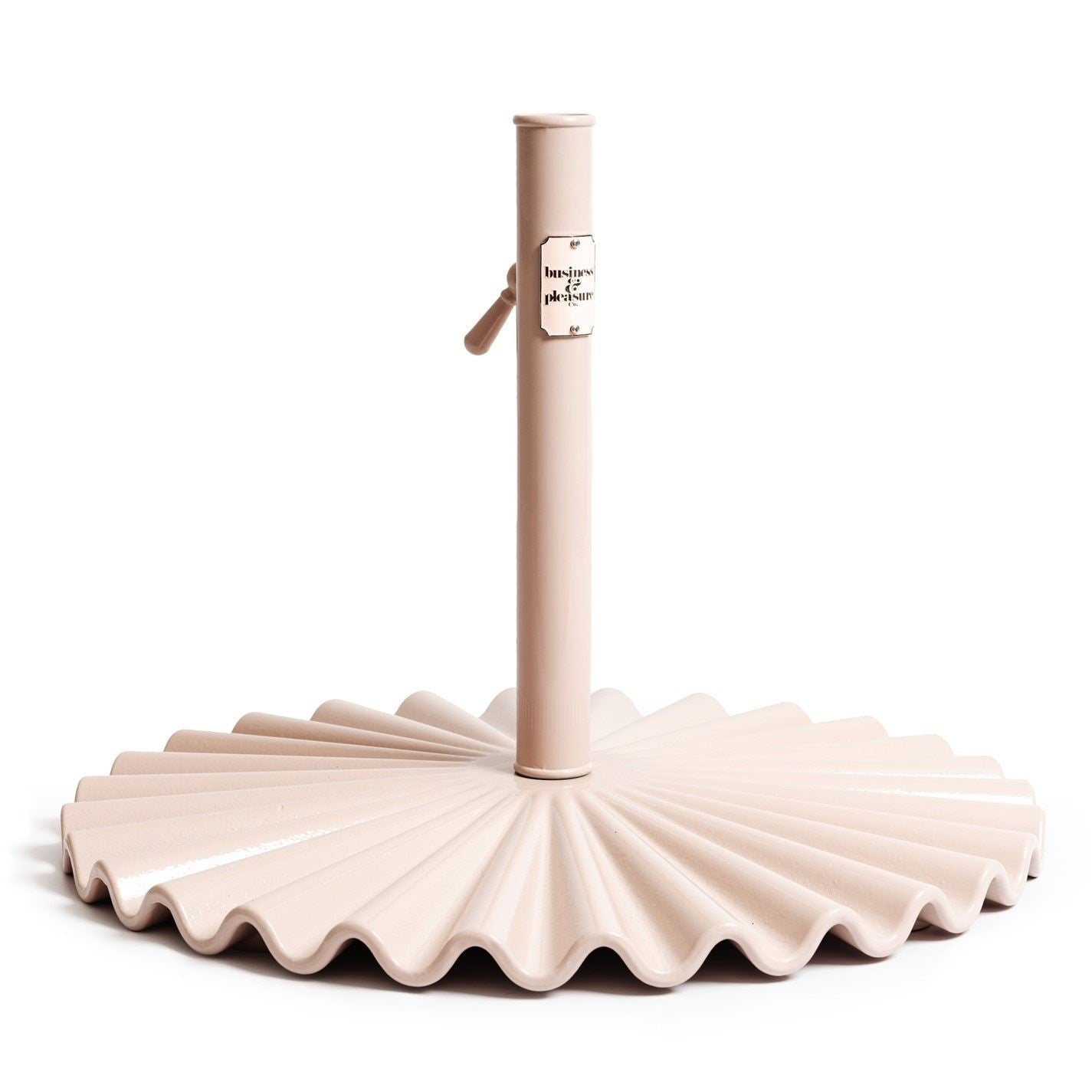 Business and Pleasure Co Clamshell Umbrella Base   Dusky Pink