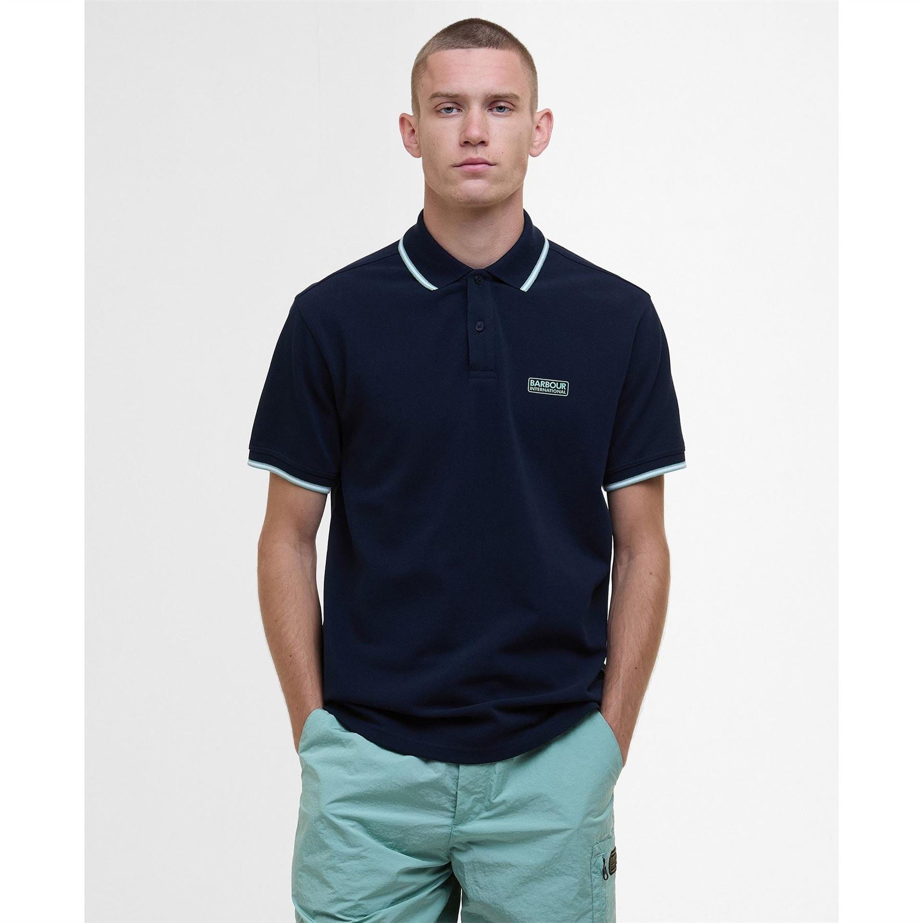 Barbour International Tipped Short Sleeve Polo Shirt