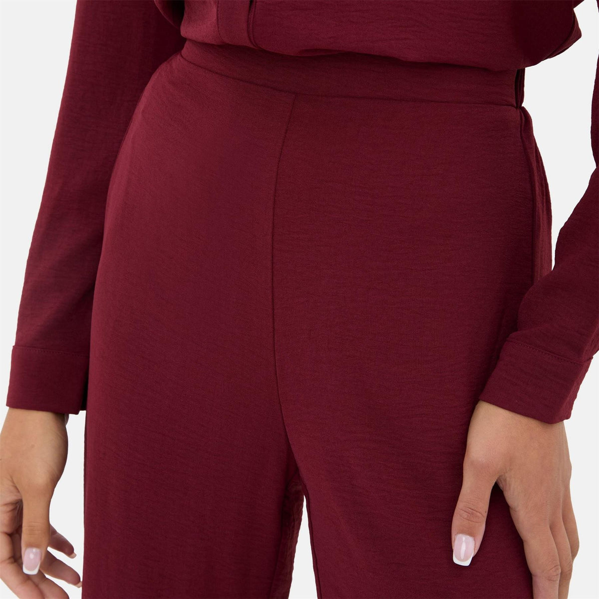 I Saw It First Crepe Wide Leg Trouser