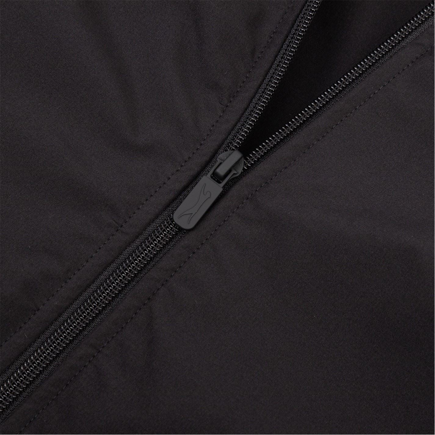 Slazenger Woven Mock Neck Elasticated Cuff Track Jacket