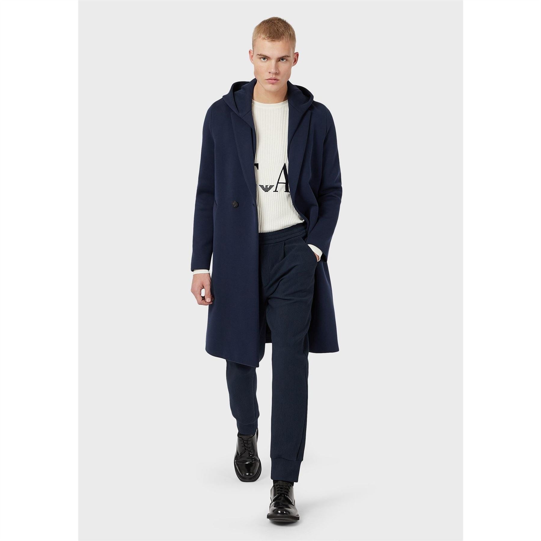 Emporio Armani Weather Resistant Tailored Fit Trench Coat