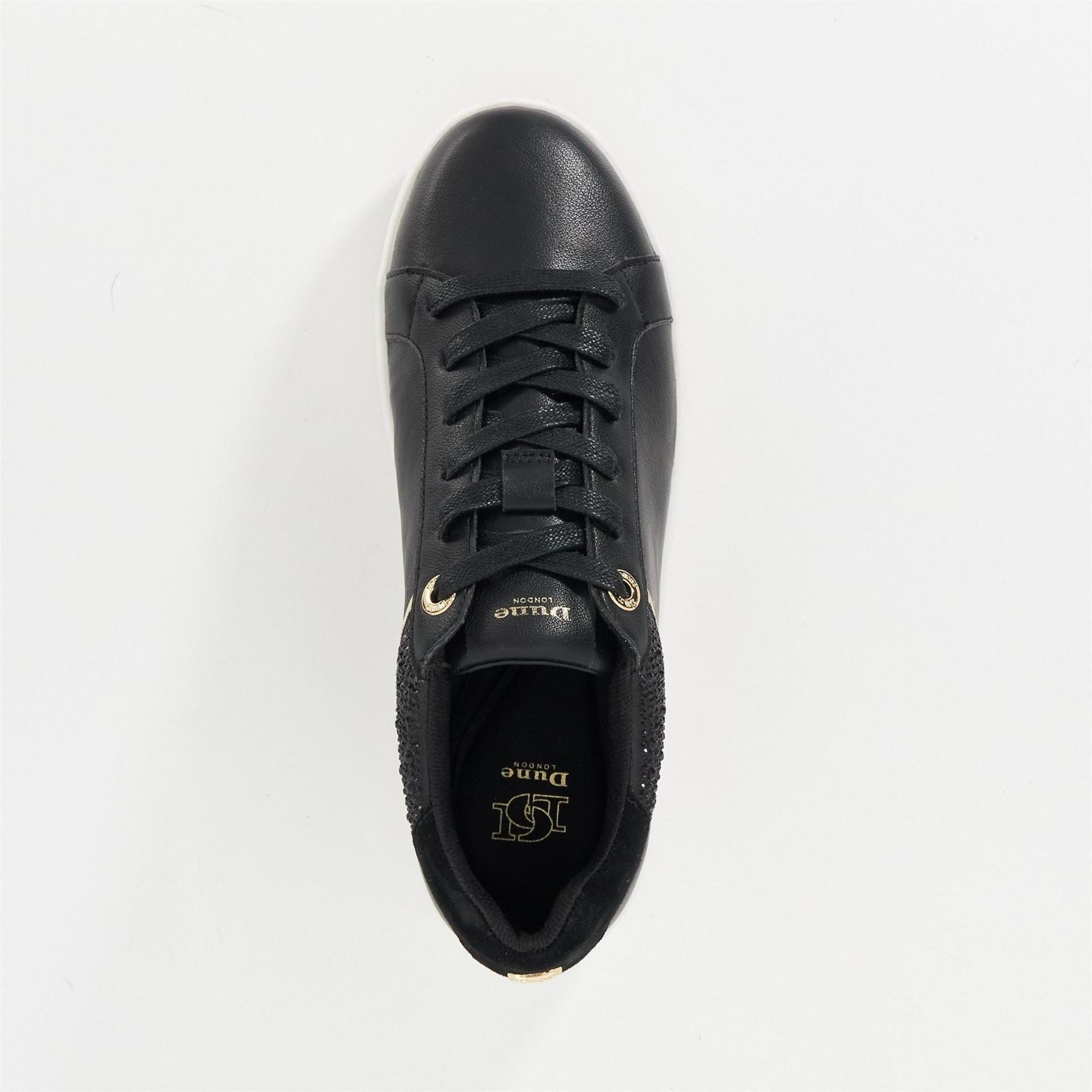Dune London Elli Lace Up Low Top Sneakers
