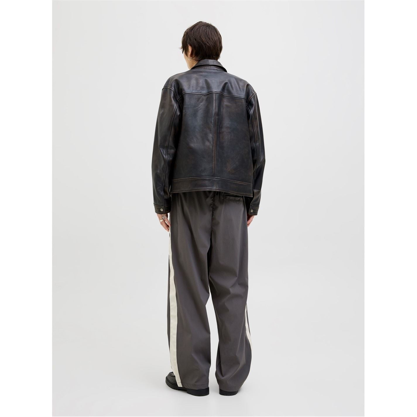 Jack and Jones Owen Stripe Patterned Wide Leg Joggers