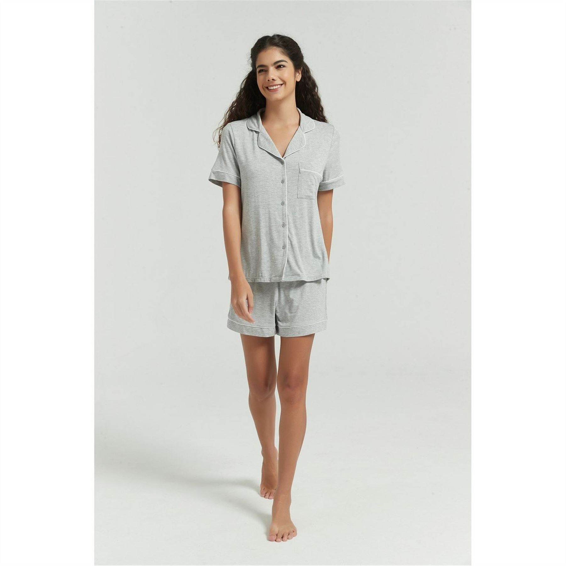 Be You Modal Notched Neck Shortie Pyjama