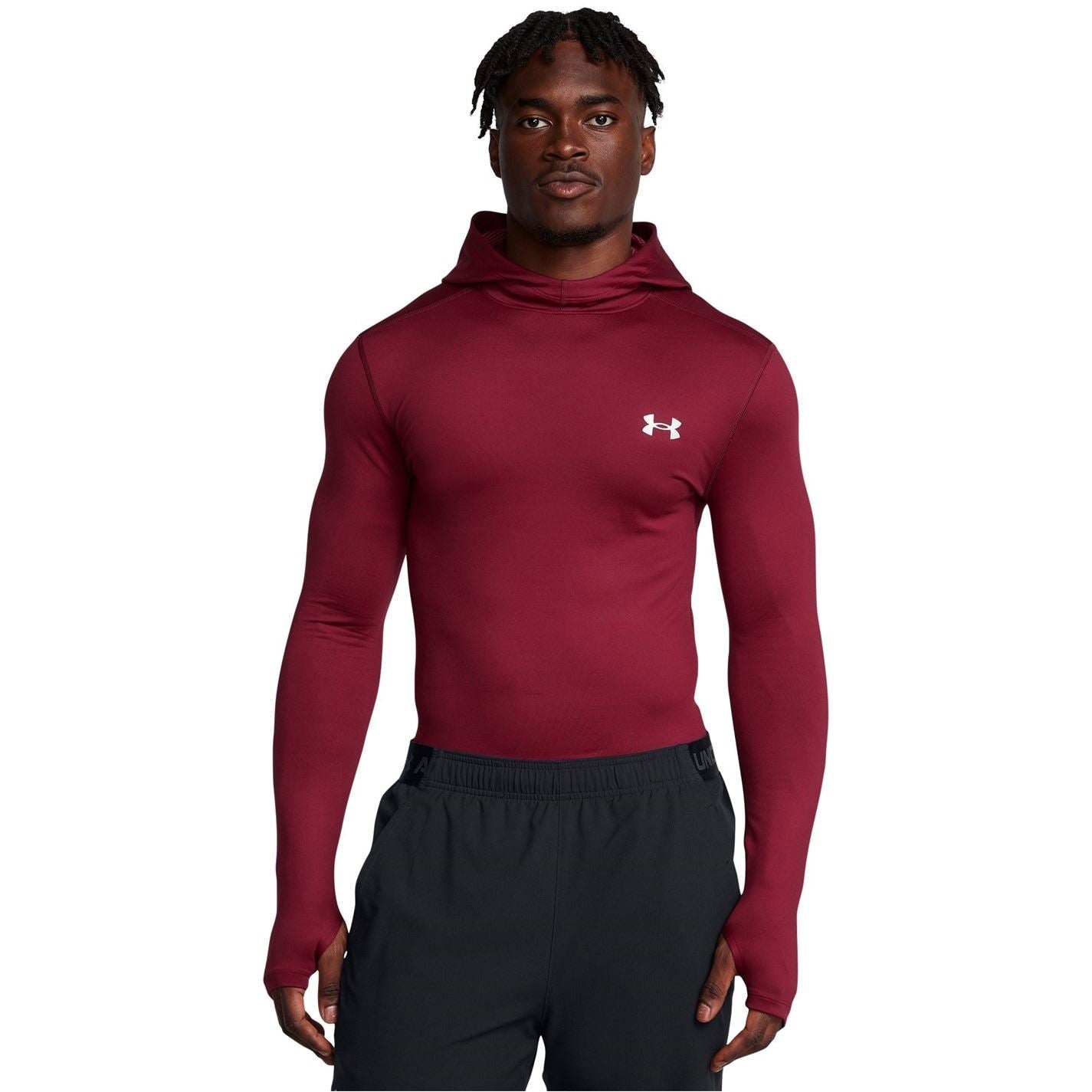 Under Armour Hooded Neck Long Sleeve Thumb Hole Sweatshirt