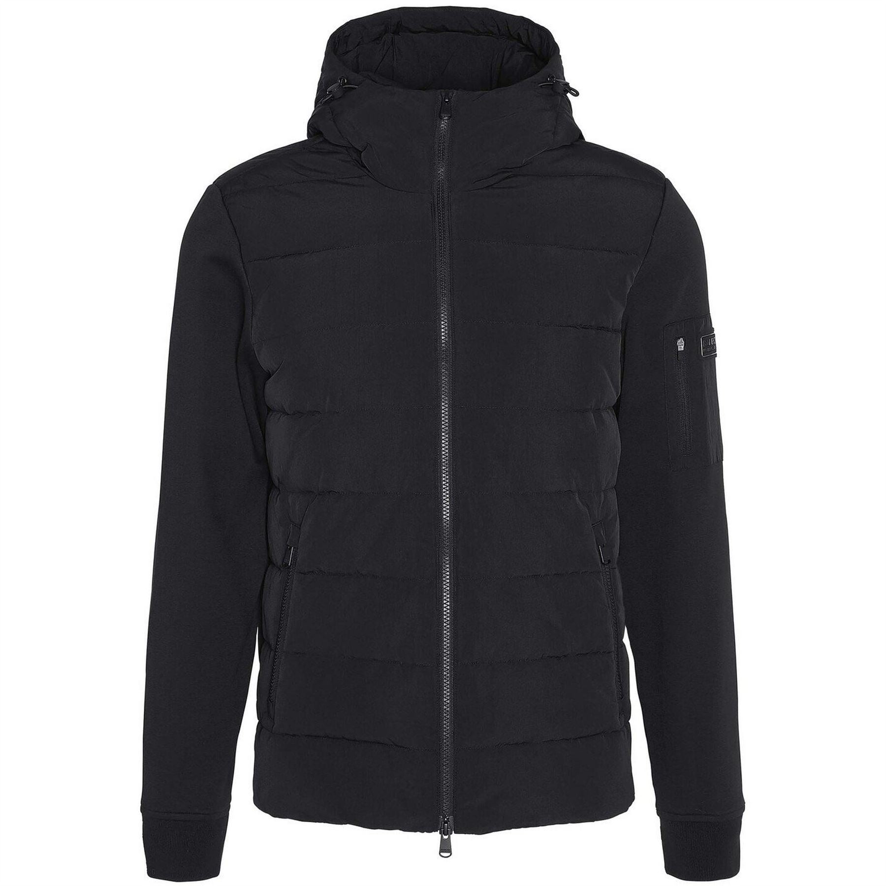 Barbour International Stanley Hooded Quilted Hybrid Jacket