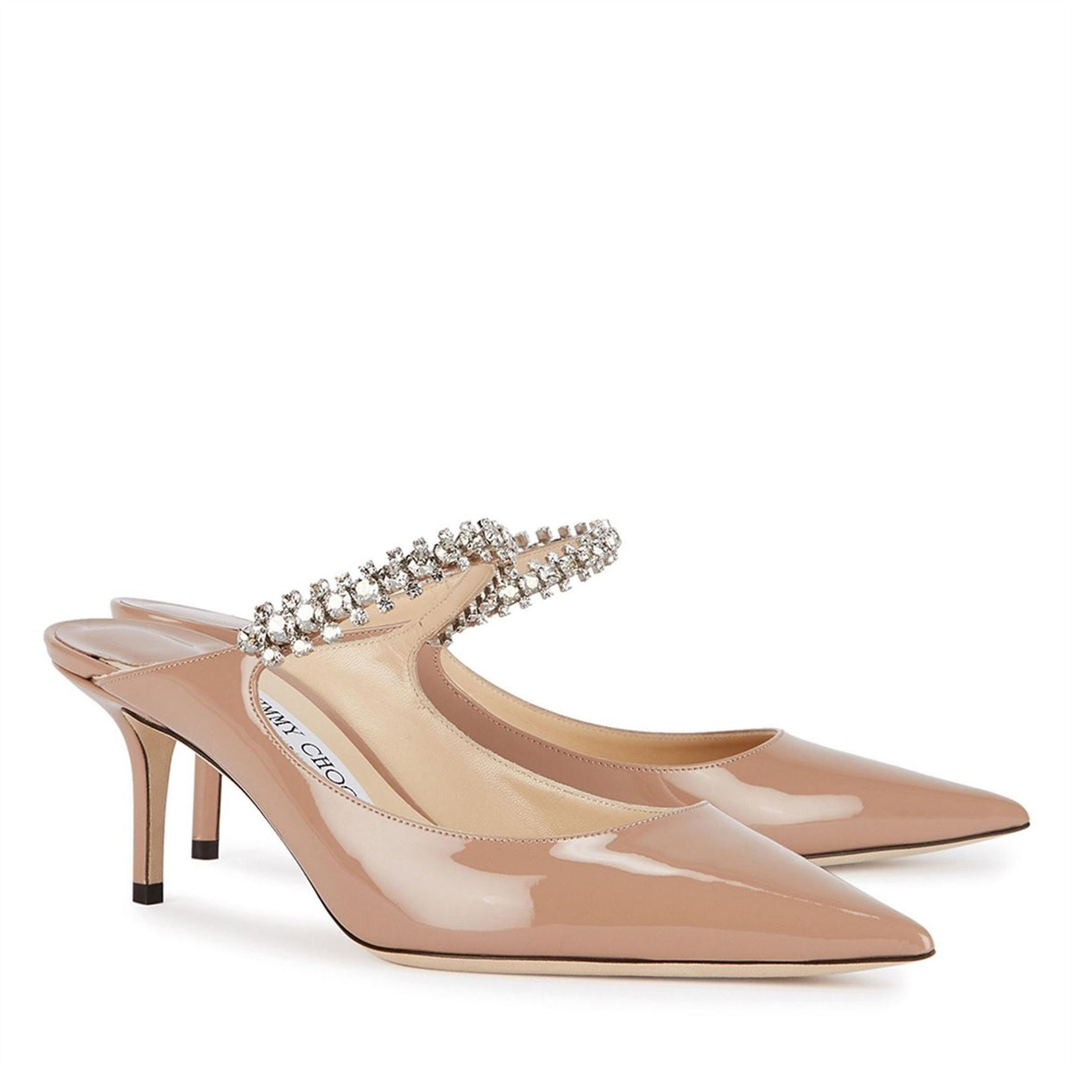 Jimmy Choo Bing Patent Mule Crystal