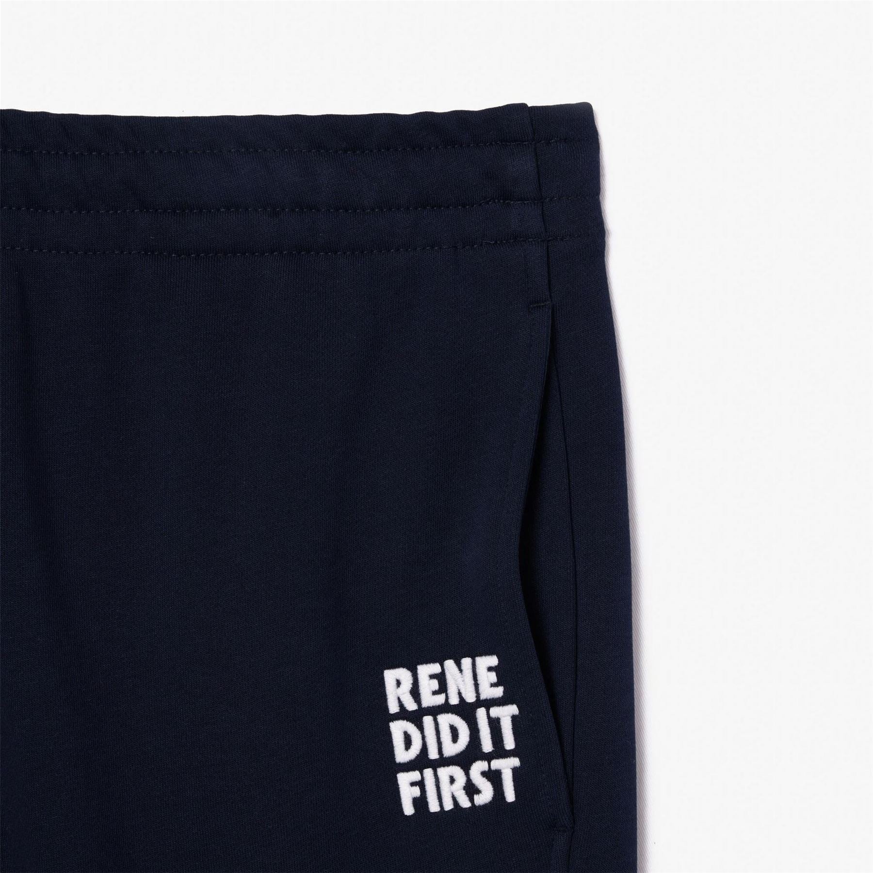 Lacoste Rene Did It First Solid Patterned Track Pants