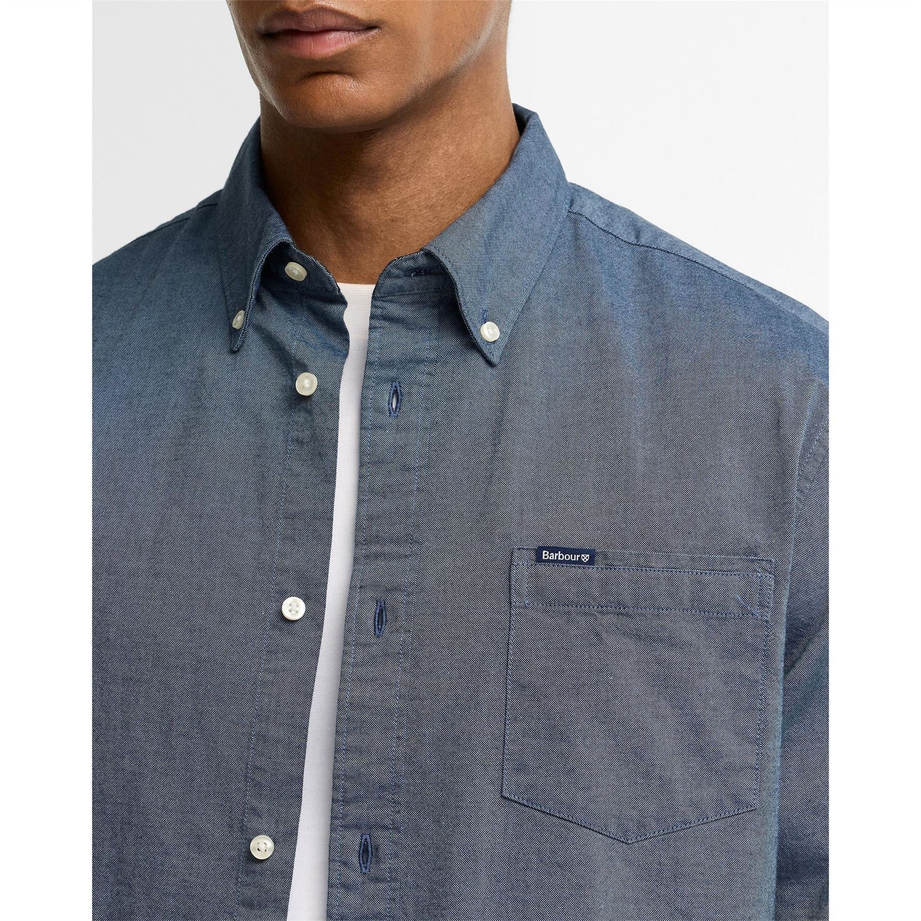 Barbour Marsden Cotton Long Sleeve Tailored Fit Oxford Shirt