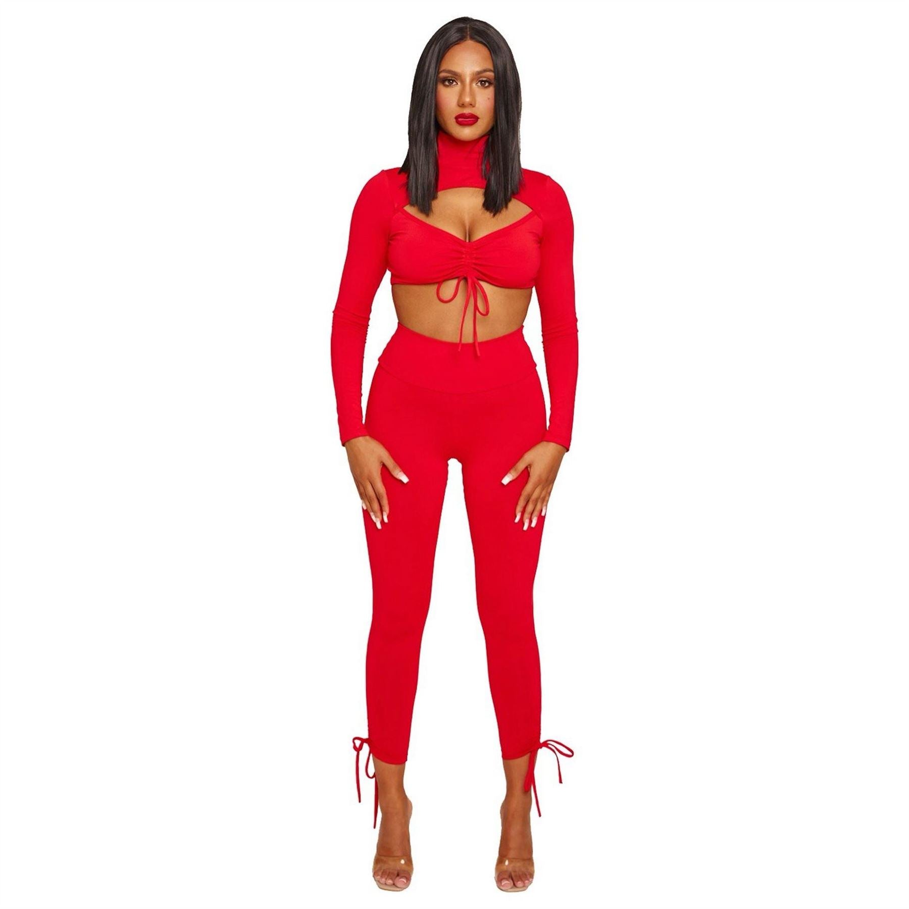 Honeyz Tie Bodycon Skirt