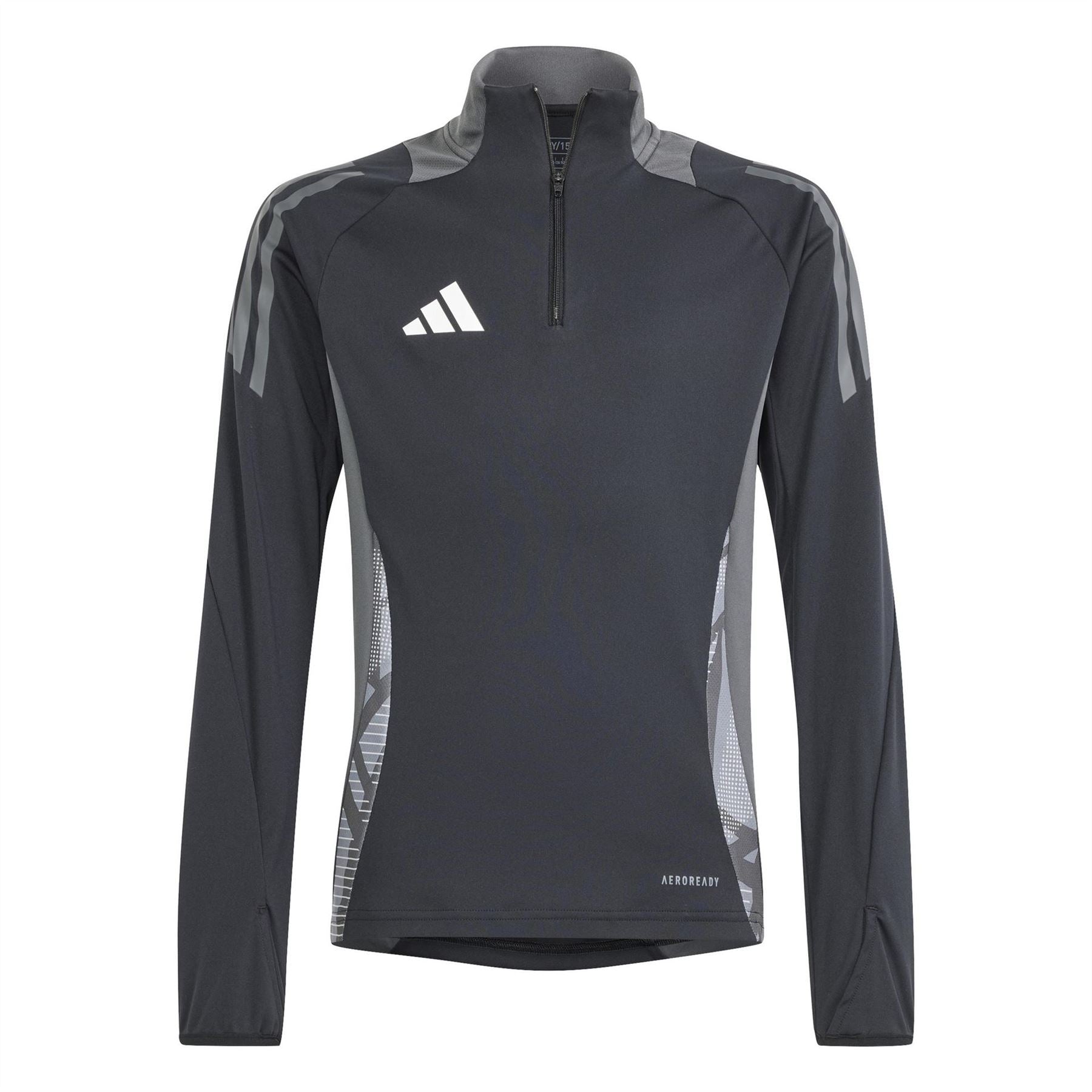 adidas Kids Funnel Neck Raglan Sleeve Athletic Jersey Top