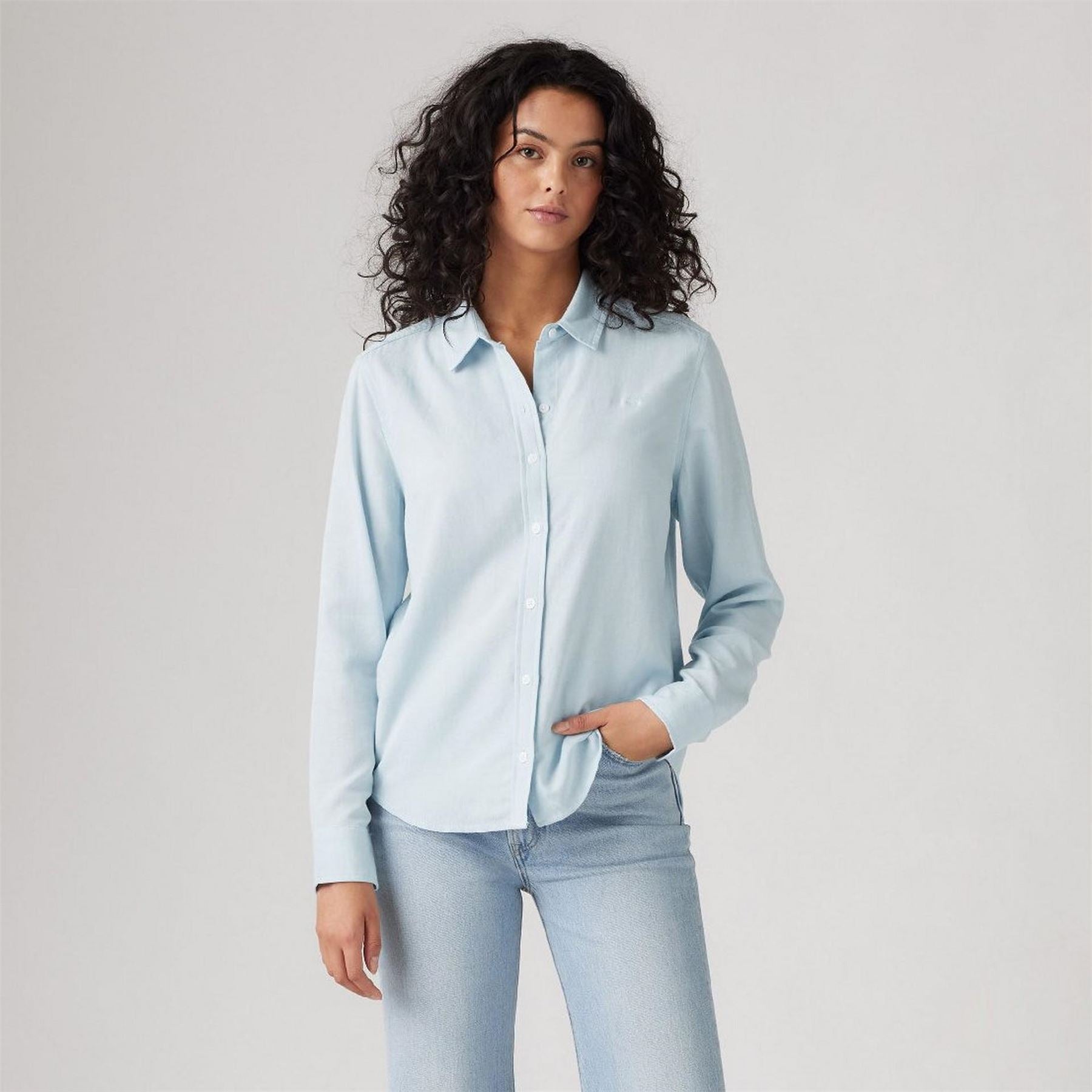 Levis Collared Neck Long Sleeve Regular Fit Shirt