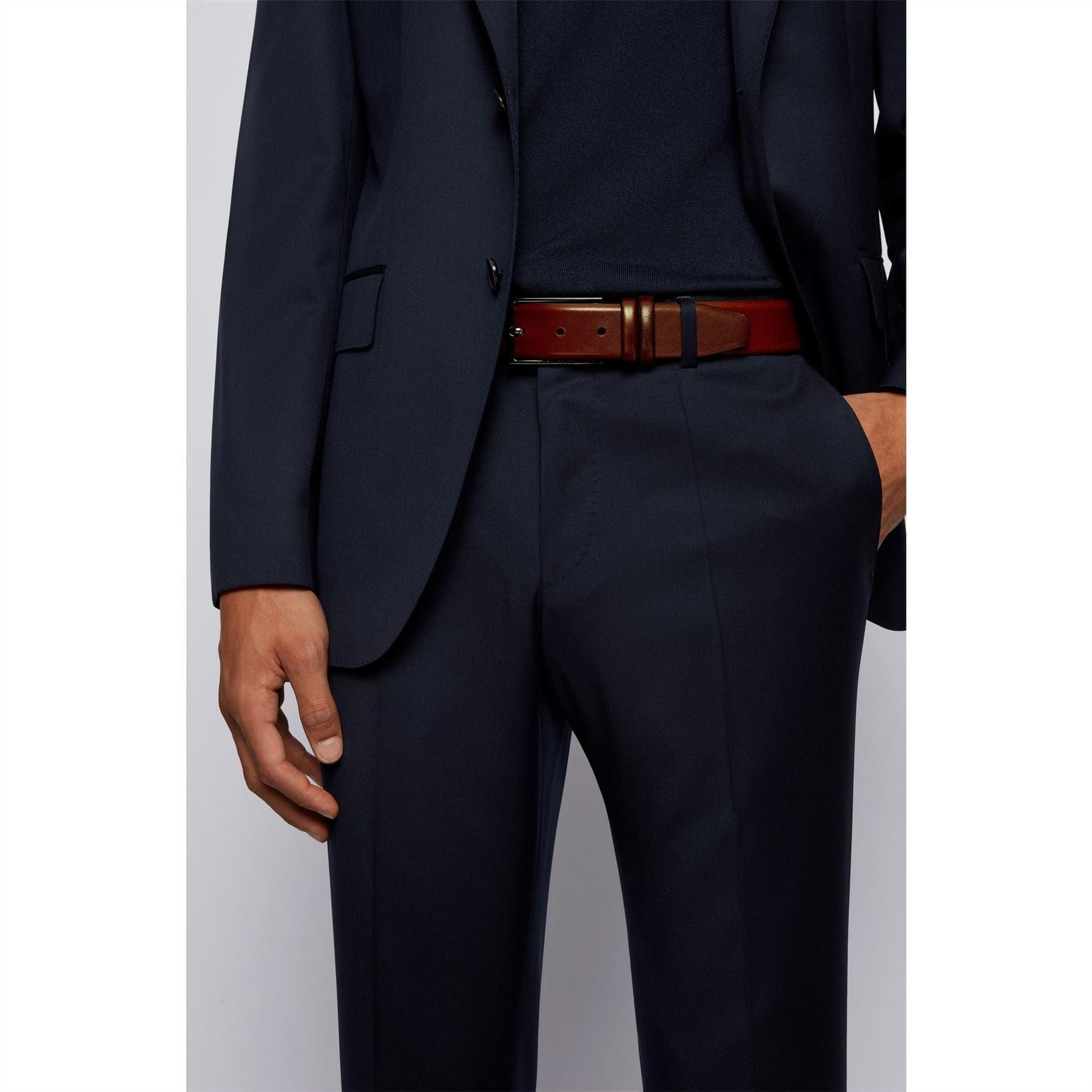 Boss Leather Pin Buckle Belt