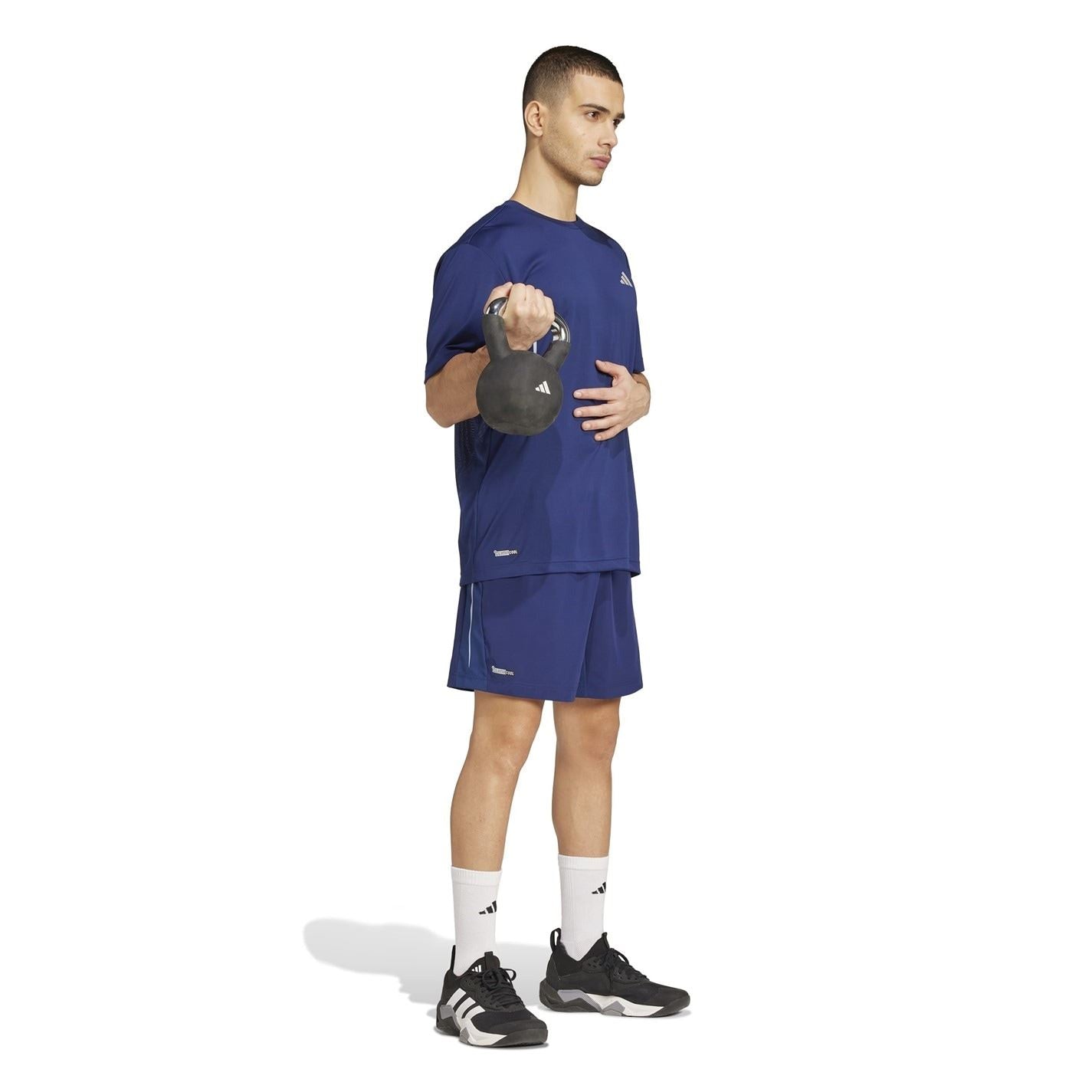 adidas Solid Patterned Regular Fit Running Shorts