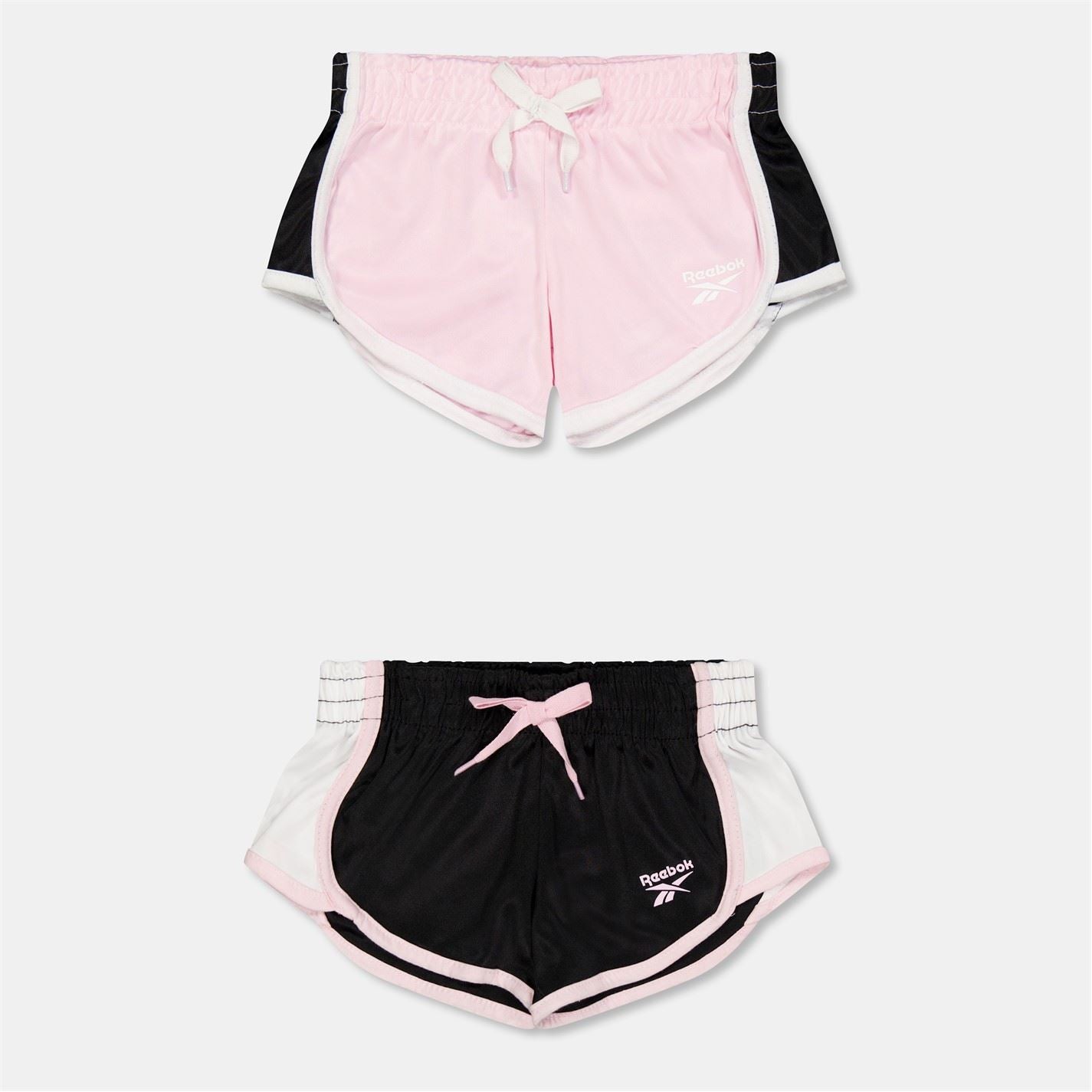 Reebok 2 Pack Bermuda Shorts with Curved Hem