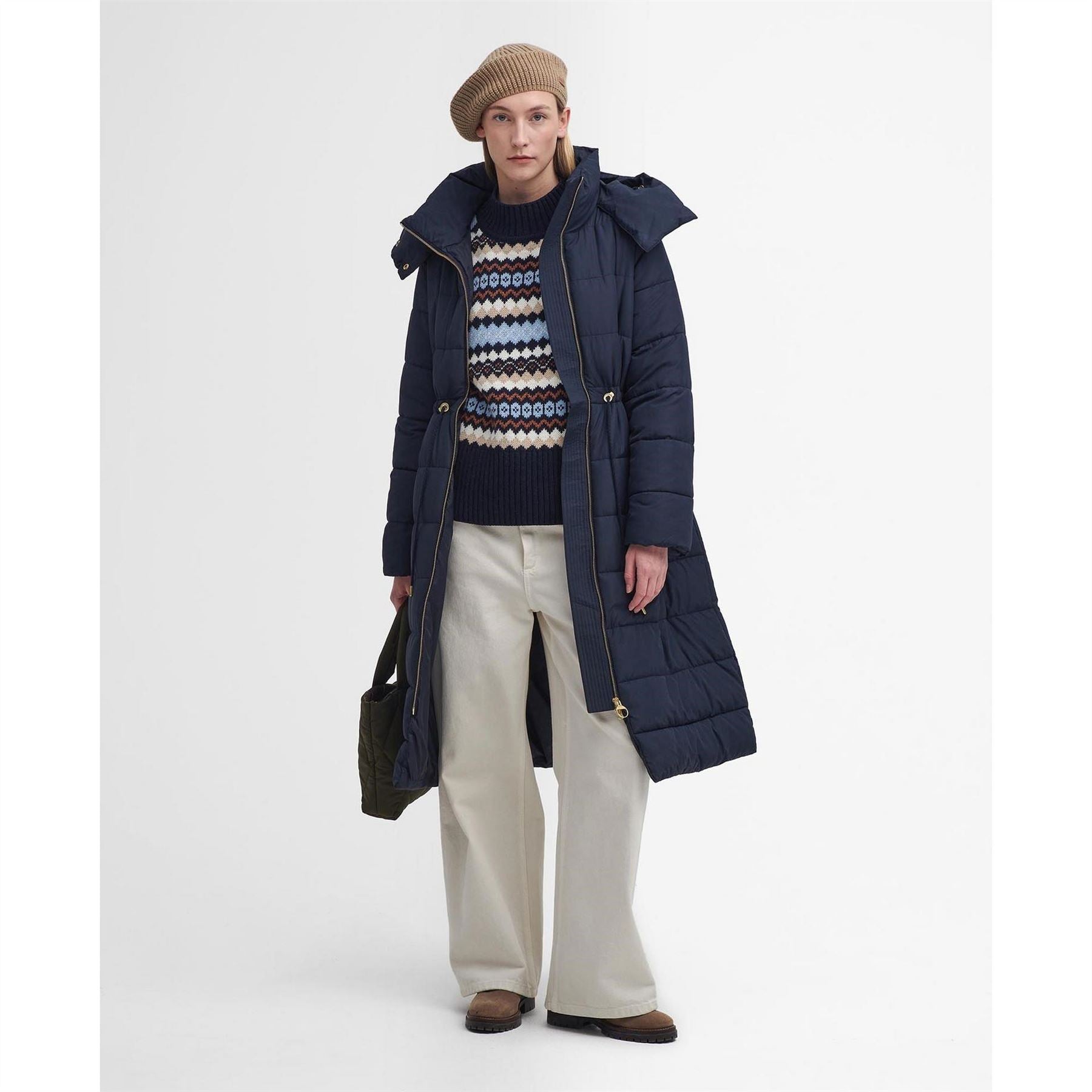 Barbour Mannue Longline Quilted Jacket