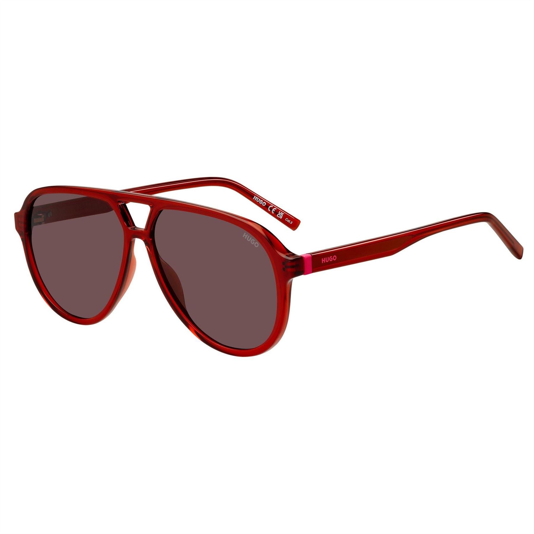 Hugo Pilot Round Sunglasses