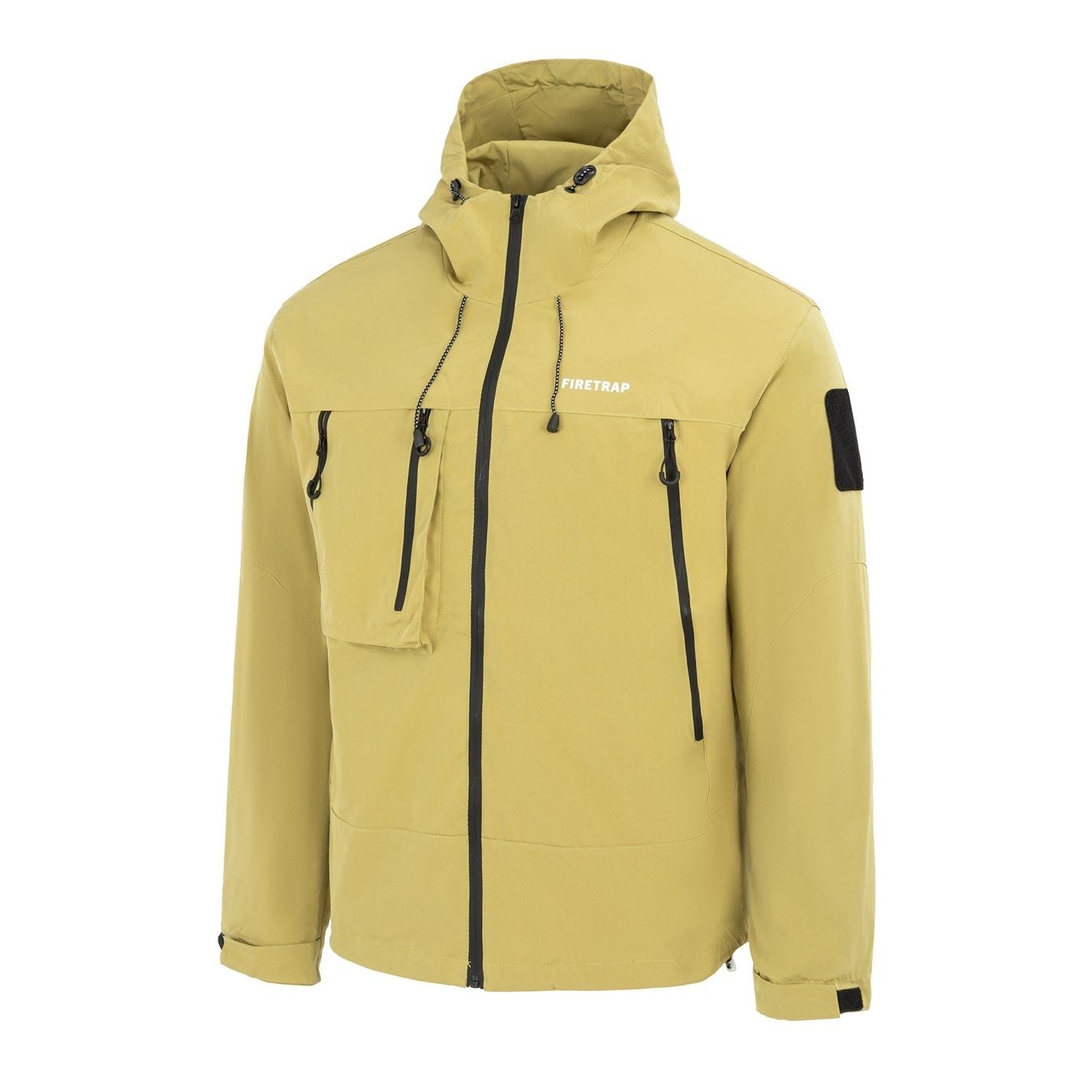 Firetrap Windproof Hooded Long Sleeve Windbreaker