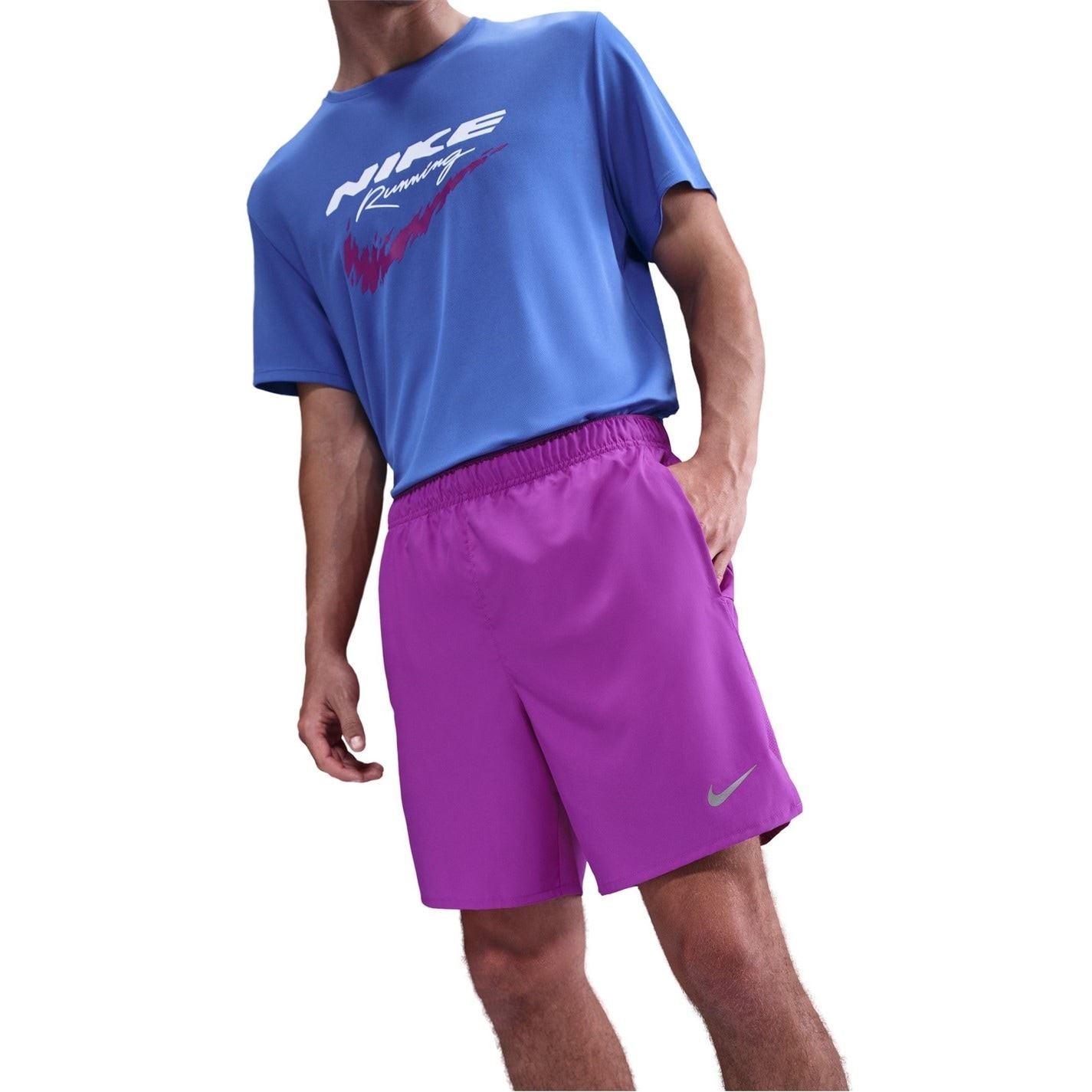 Nike Mens Challenger 2 In 1 Running Shorts