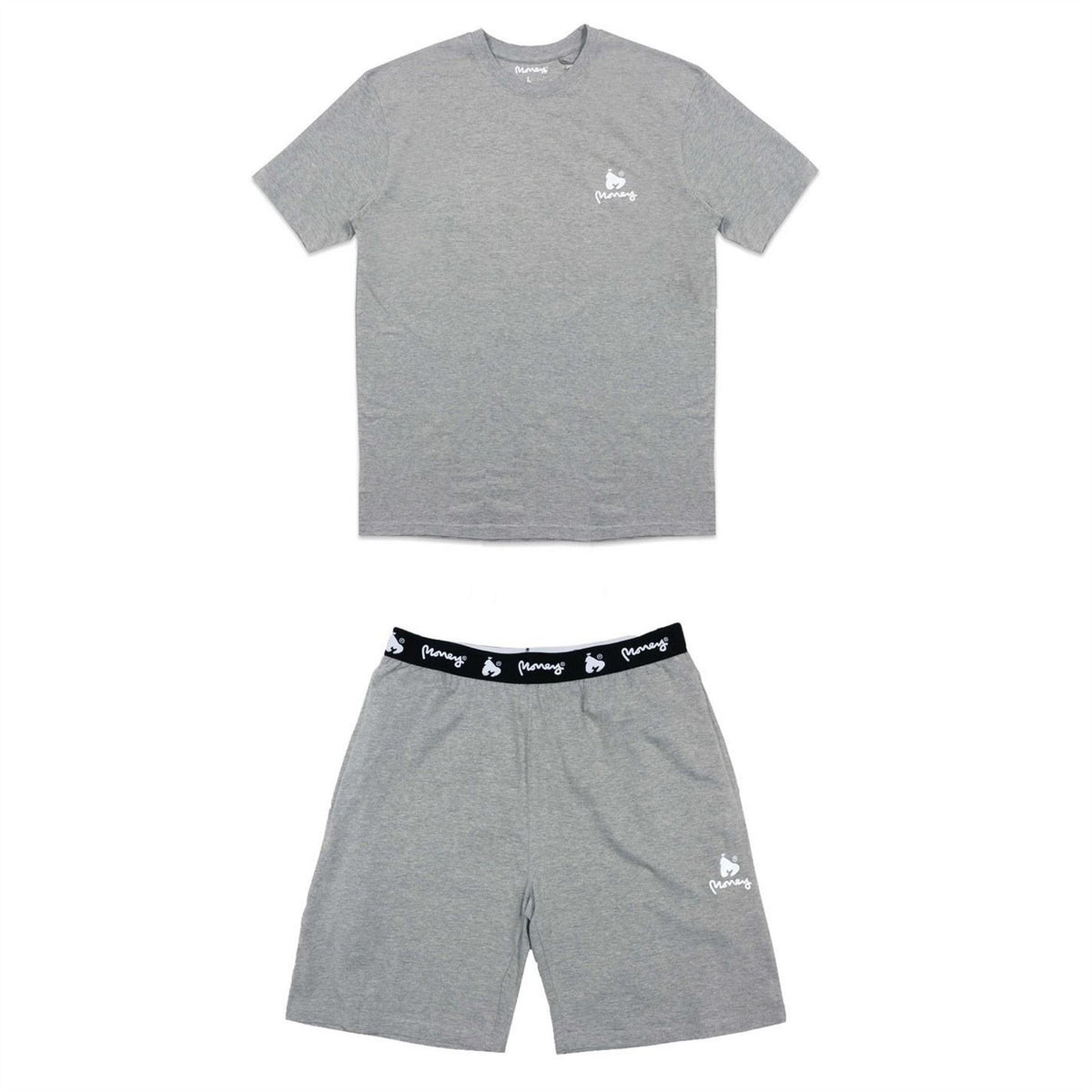 Money Lounger Elasticated Short Twin Set