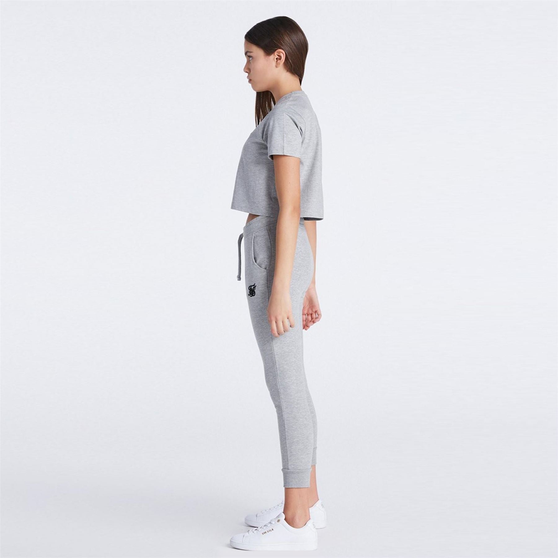SikSilk Cropped Crew Neck Regular Fit T-Shirt