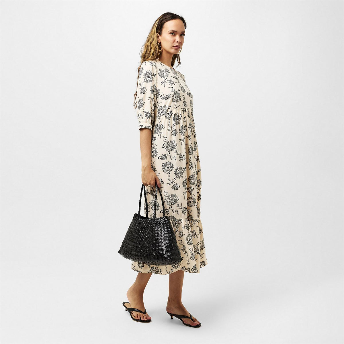 Nobodys Child Rachel Crew Neck Midi Dress
