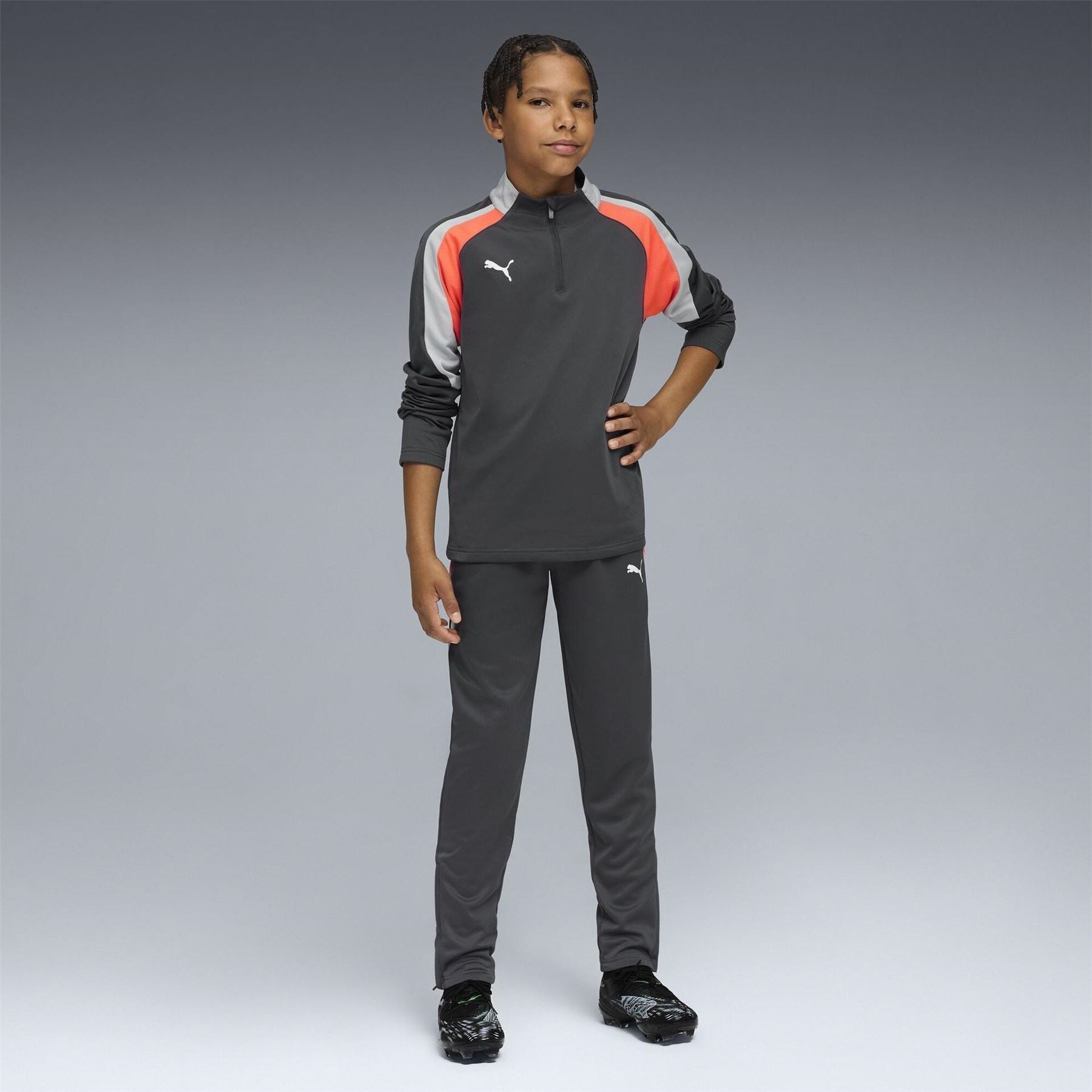 Puma Kids Individualliga Quarter Zip Fleece Top