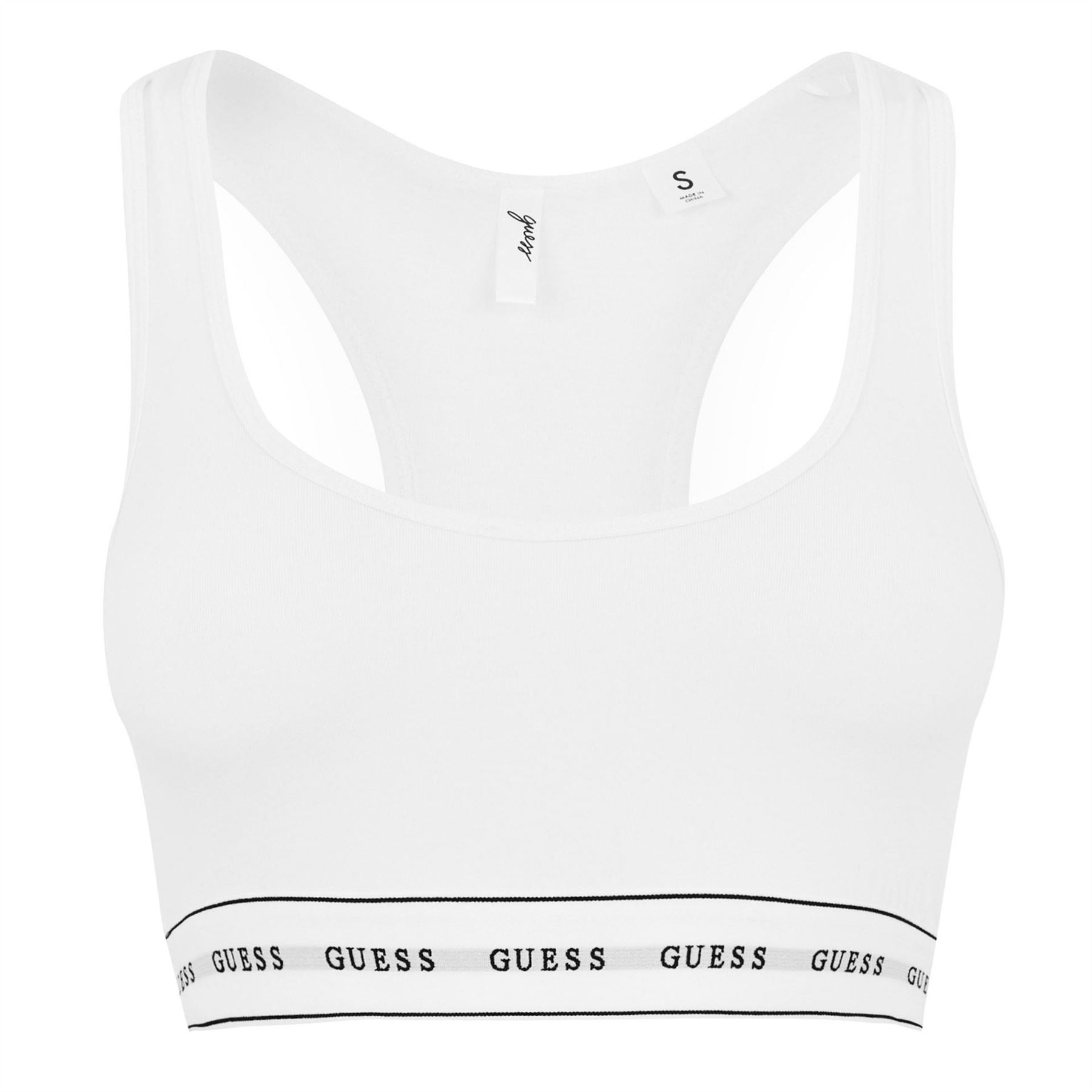 Guess Scoop Neck Sleeveless Waist Length Bra