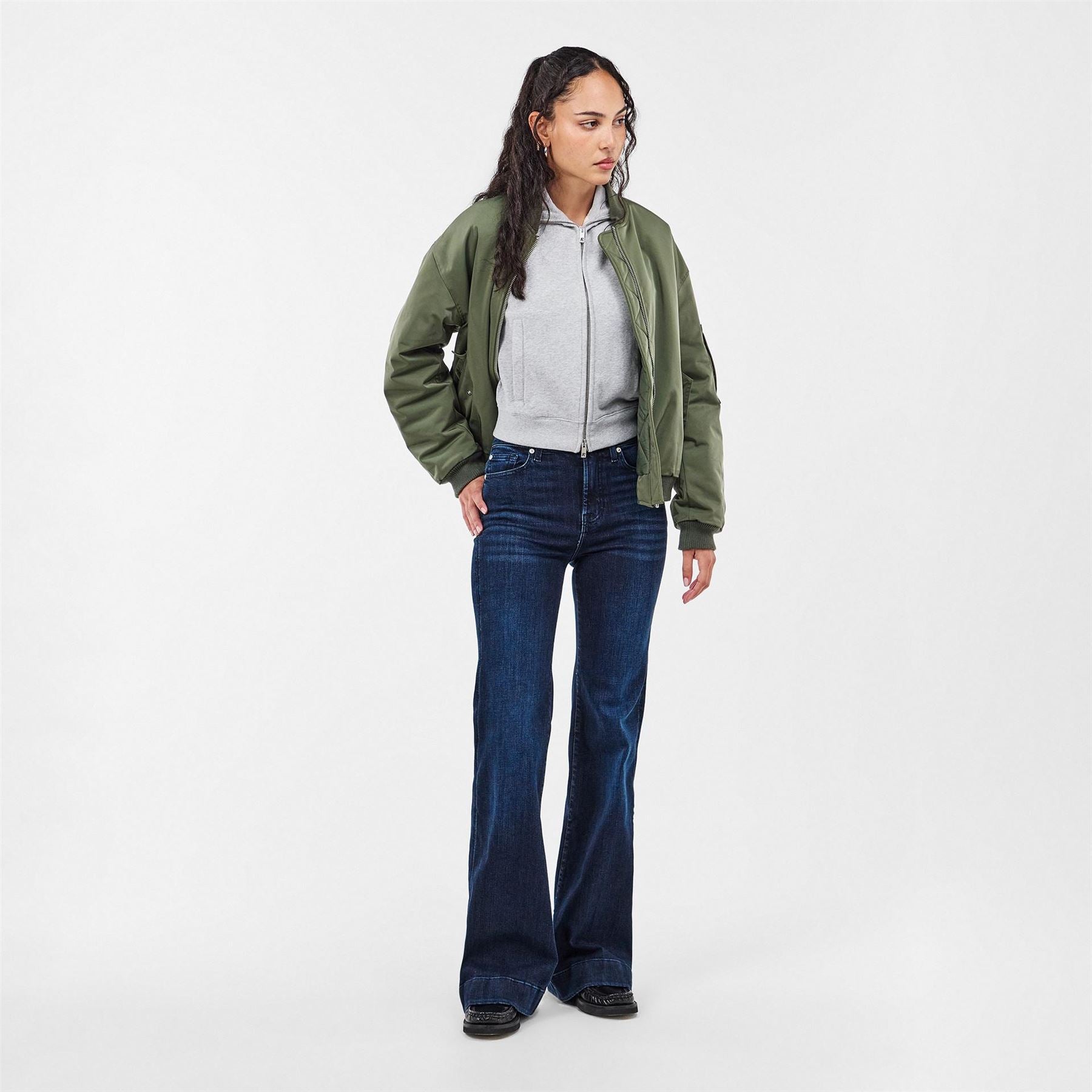 7 For All Mankind Modern Dojo Wide Fit Five Pocket Jeans