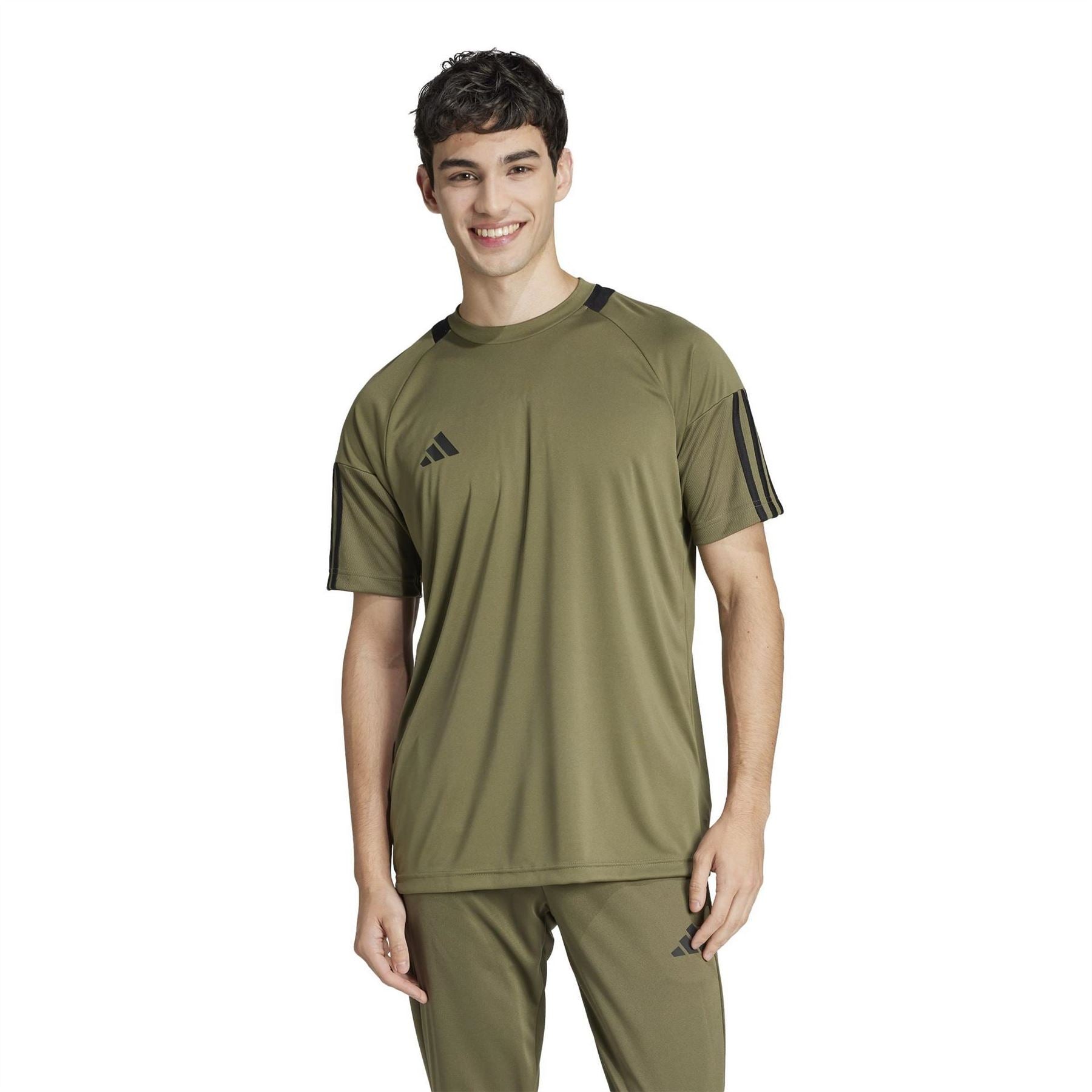 adidas Mens Classic 3 Stripe Sereno T-Shirt
