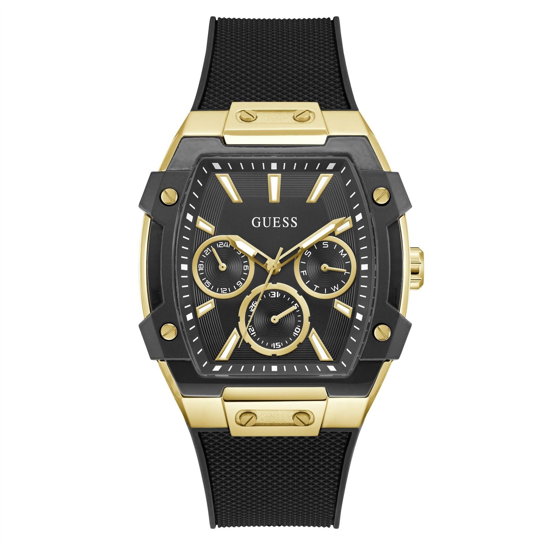 Guess Phoenix Rubber Single Wrap Strap Analogue Fashion Watch