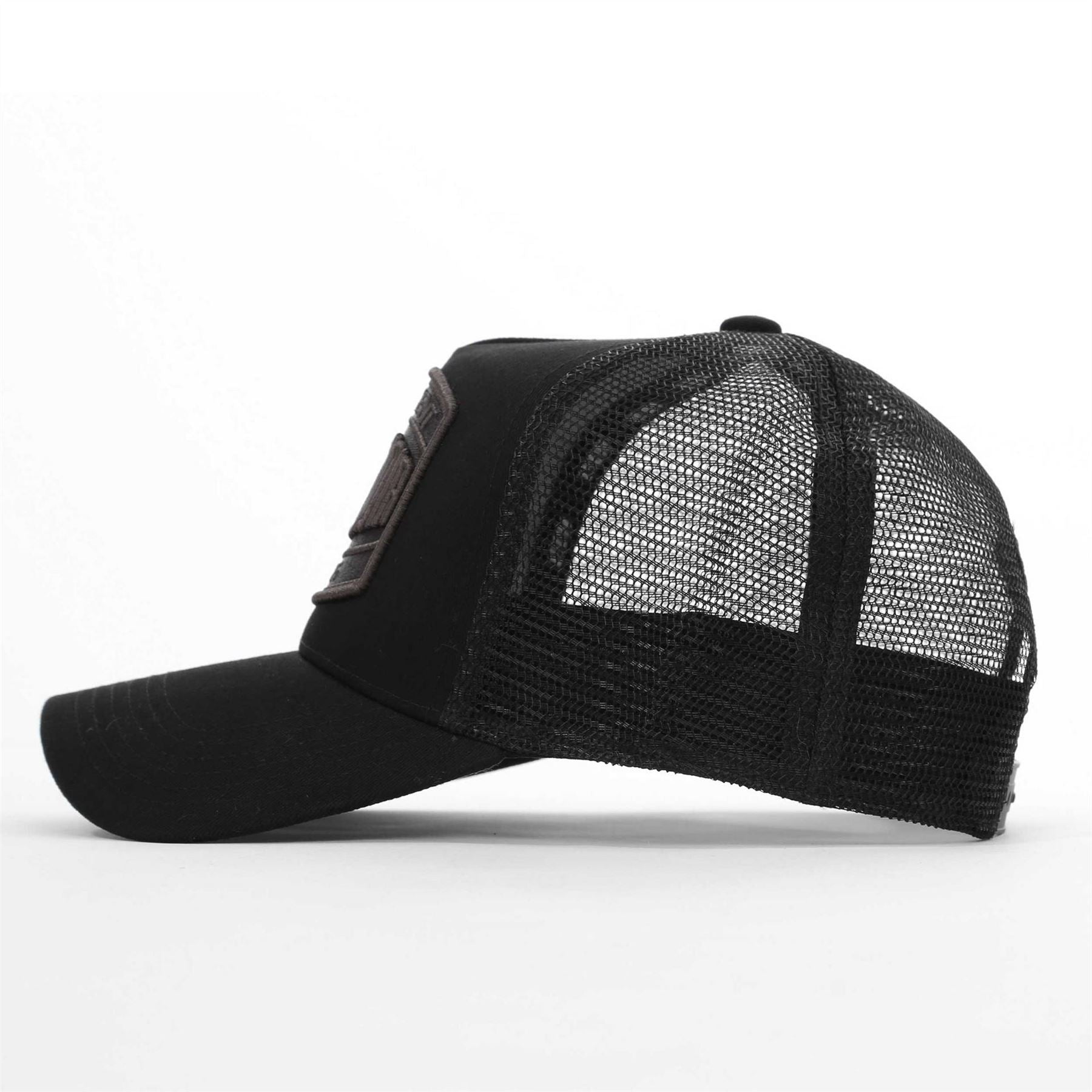 Societe Noir Logo Lettering Adjustable Trucker Cap