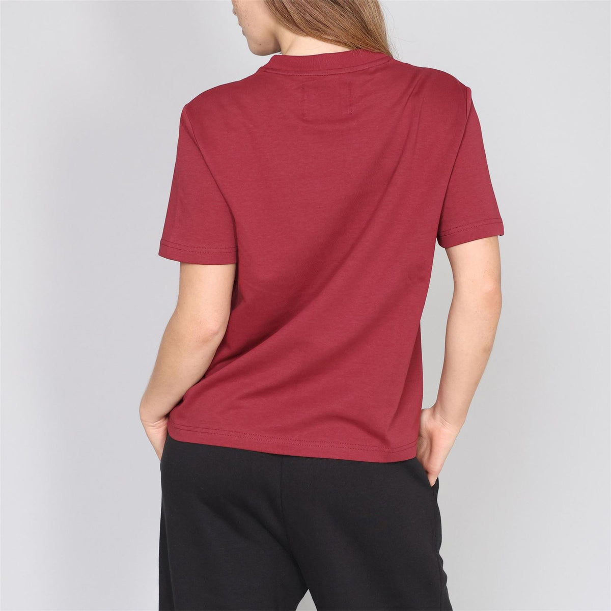 Blank Essentials College Lettering Crew Neck Short Sleeve Boyfriend T-Shirt