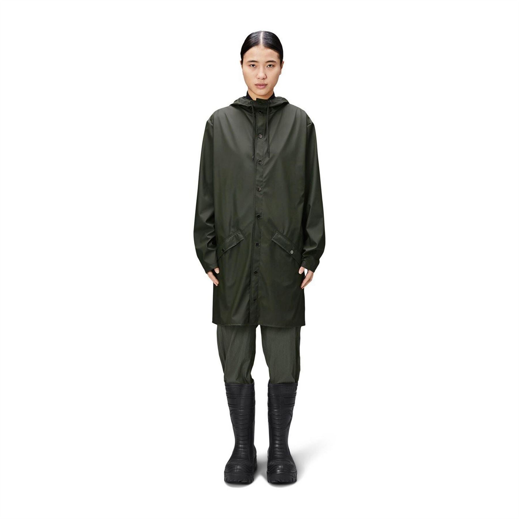 Rains Adults Waterproof Hooded Long Sleeve Rain Anorak