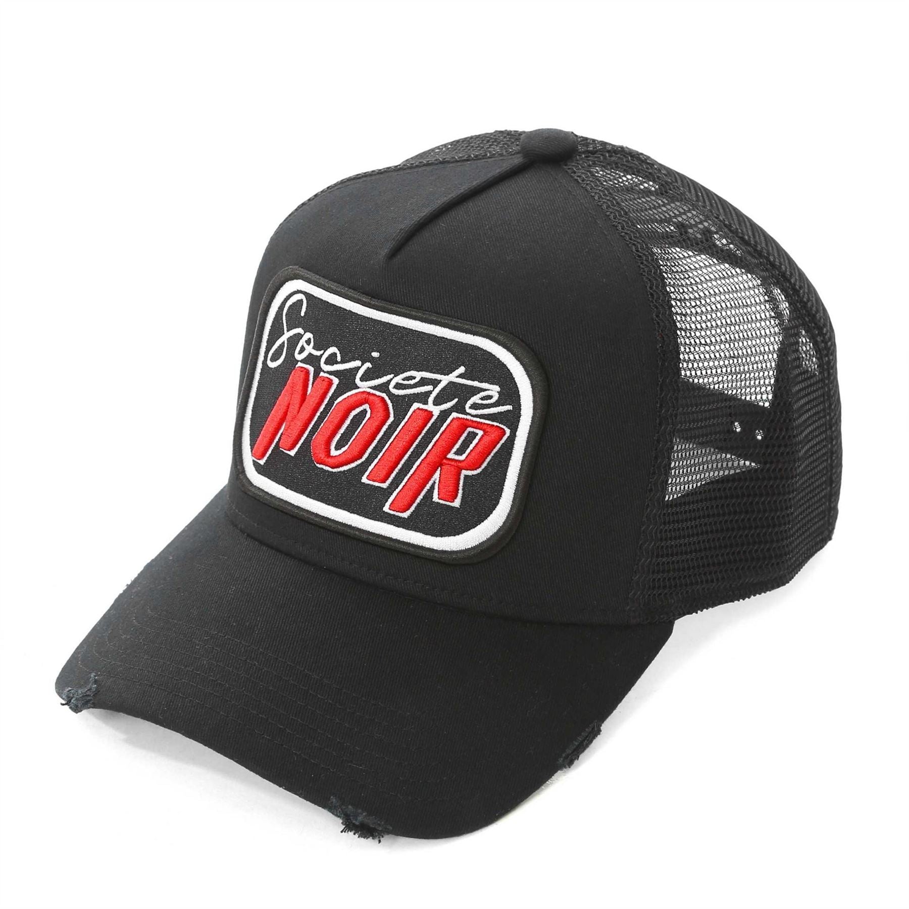 Societe Noir Logo Embroidered Trucker Cap