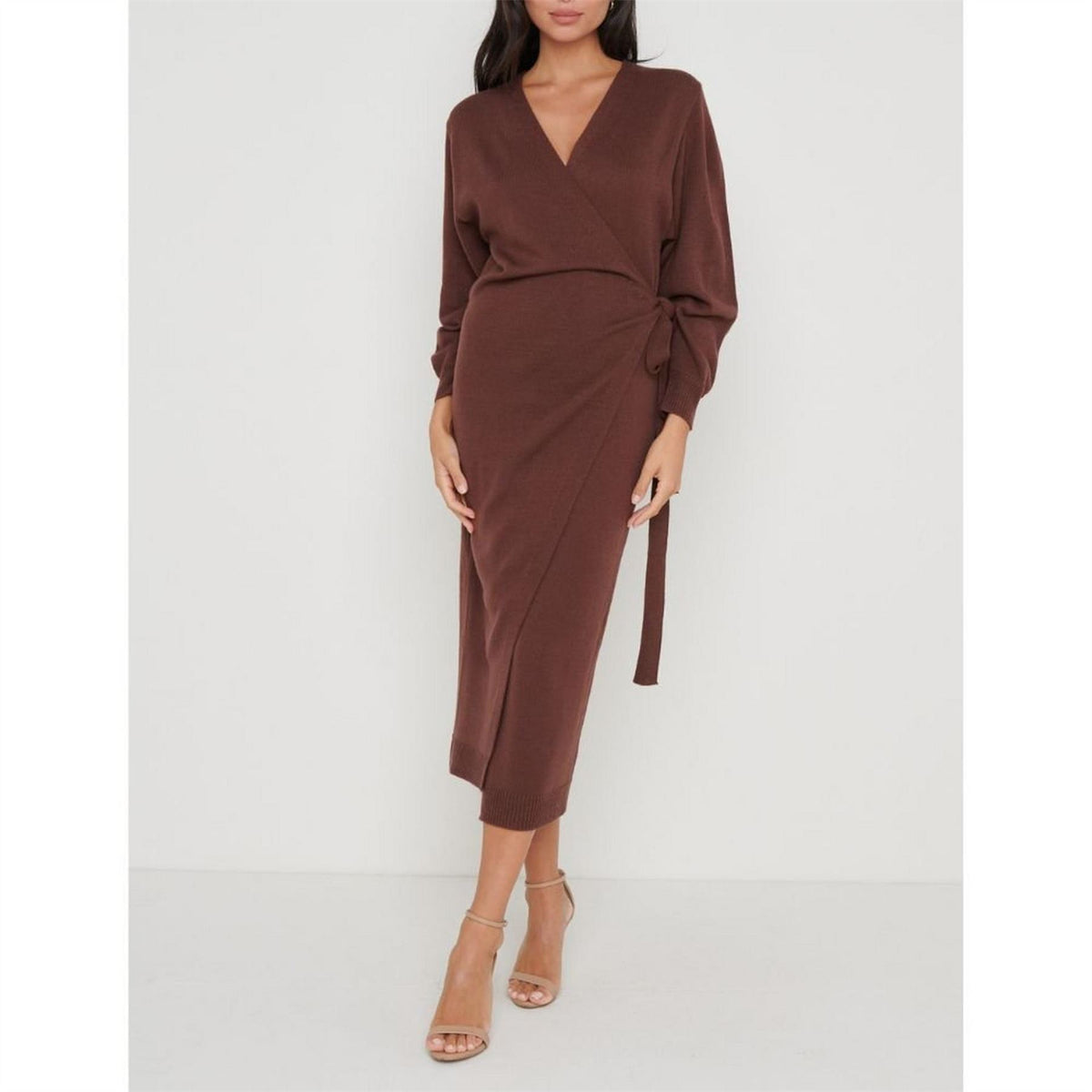 Pretty Lavish Wrap Midi Dress