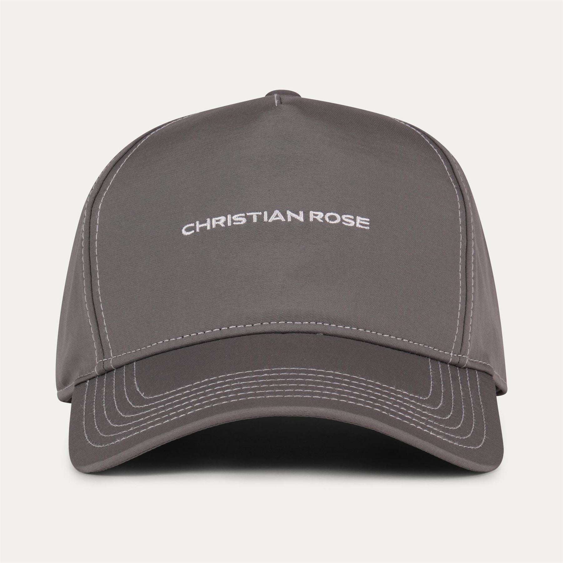 Christian Rose Nylon Unstructured Trucker Cap