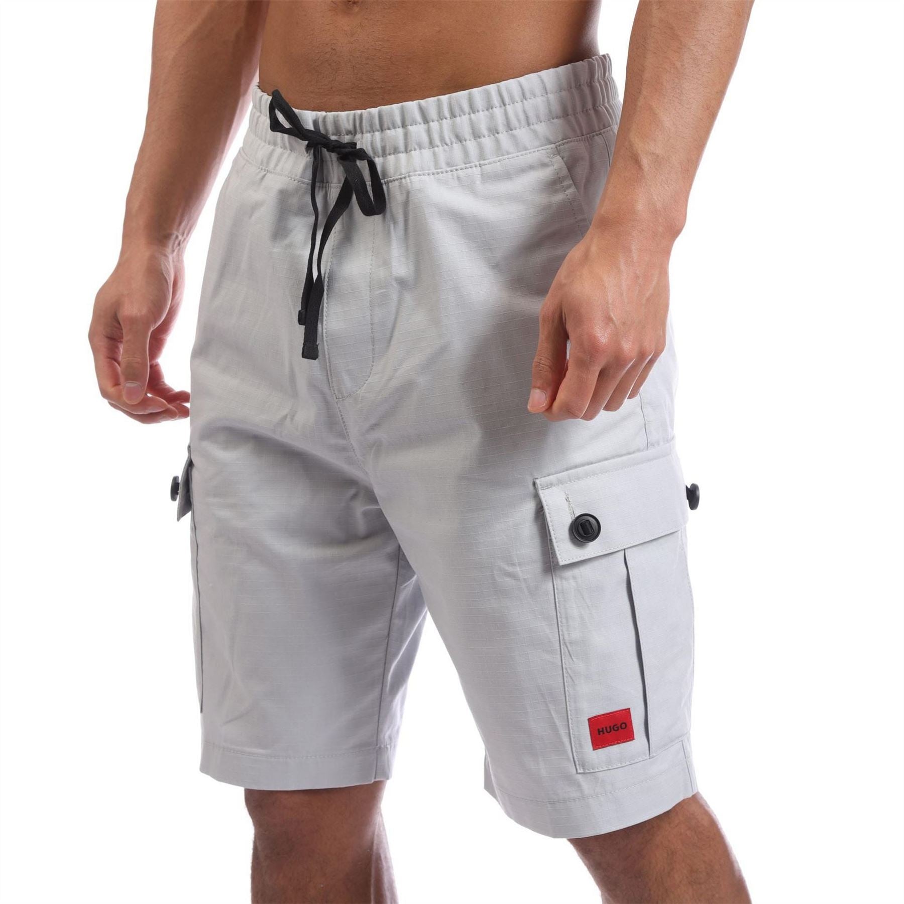 Hugo Red Logo Label Shorts
