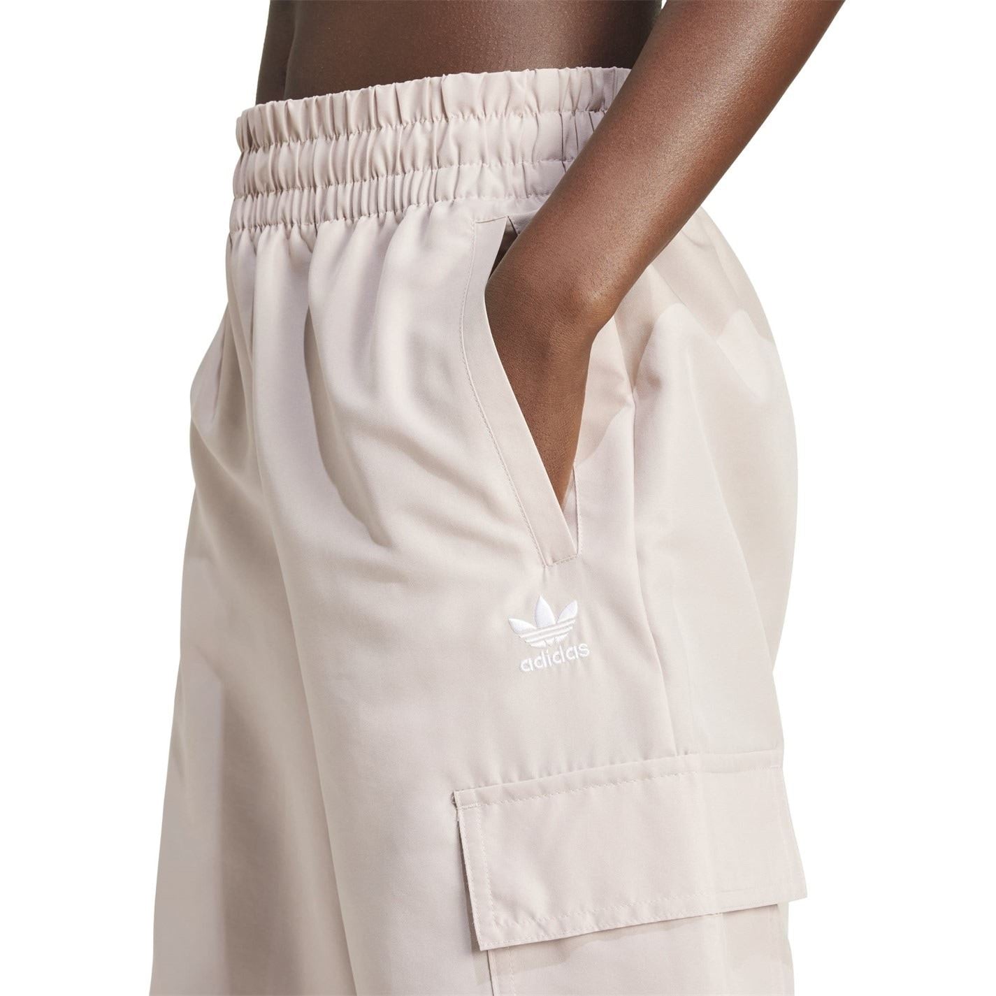 adidas Originals Wide Leg Cargo Pants with Side Pocket