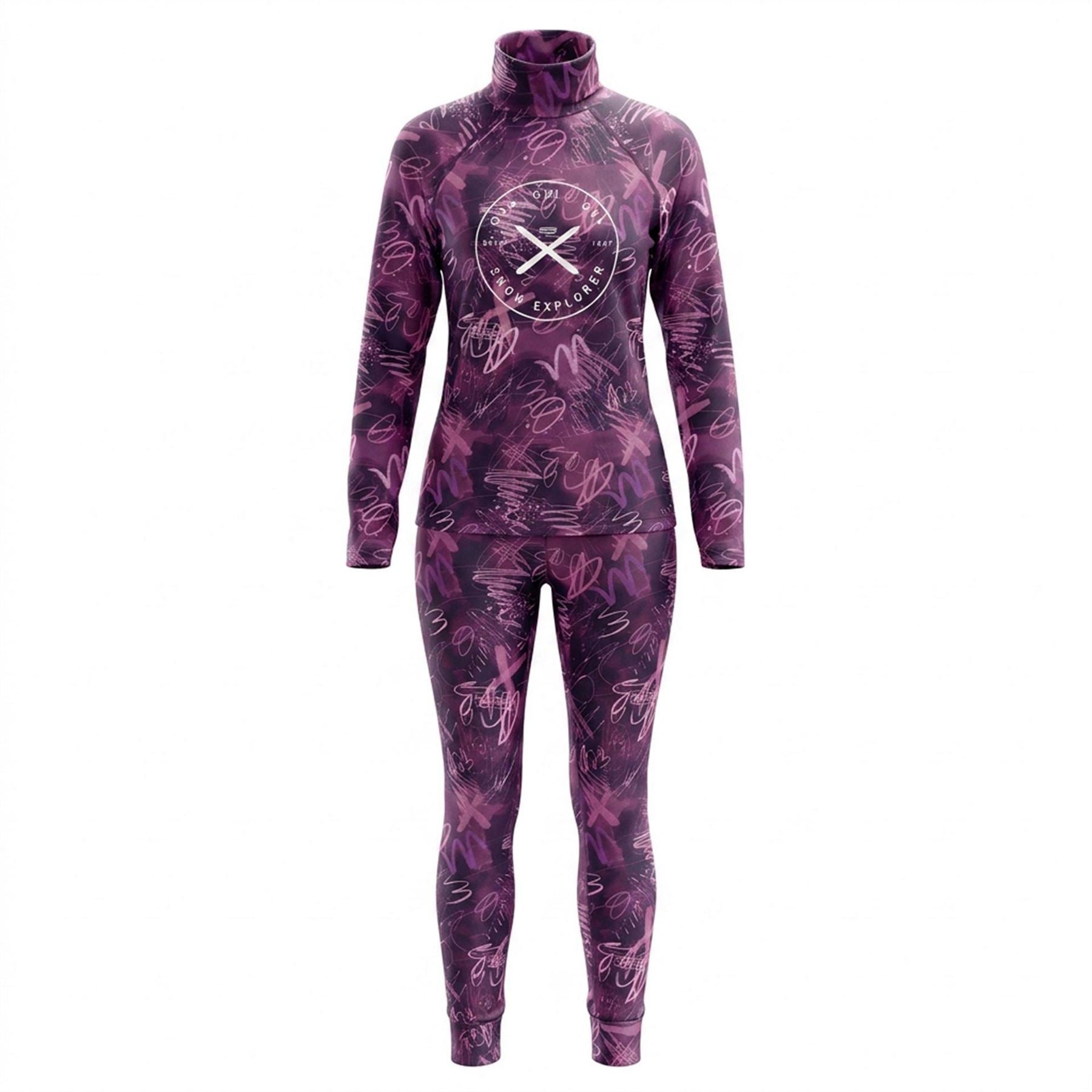 Gul Powder Mid Rise Full Length Slim Fit Baselayer Leggings
