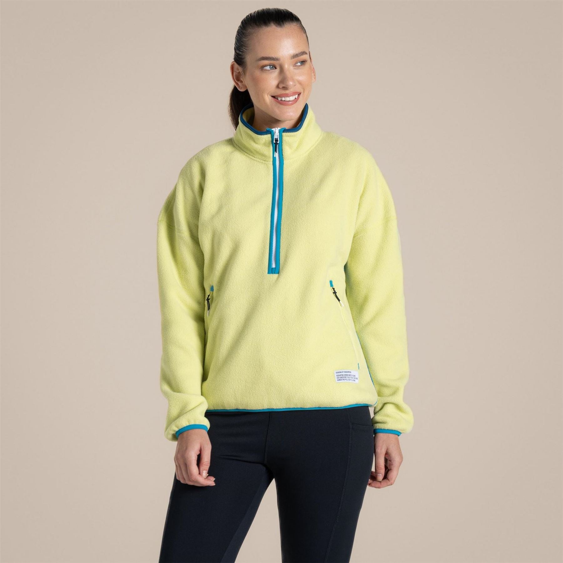 Craghoppers Zipped Pocket Funnel Neck Long Sleeve Sweatshirt