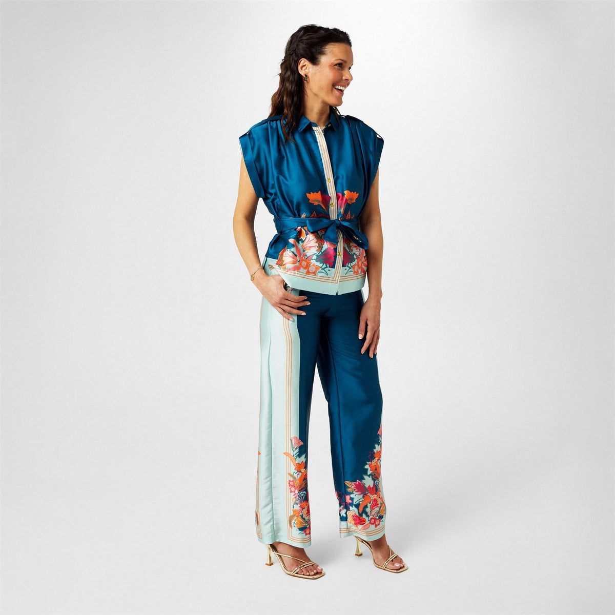 Biba Border Print Trouser