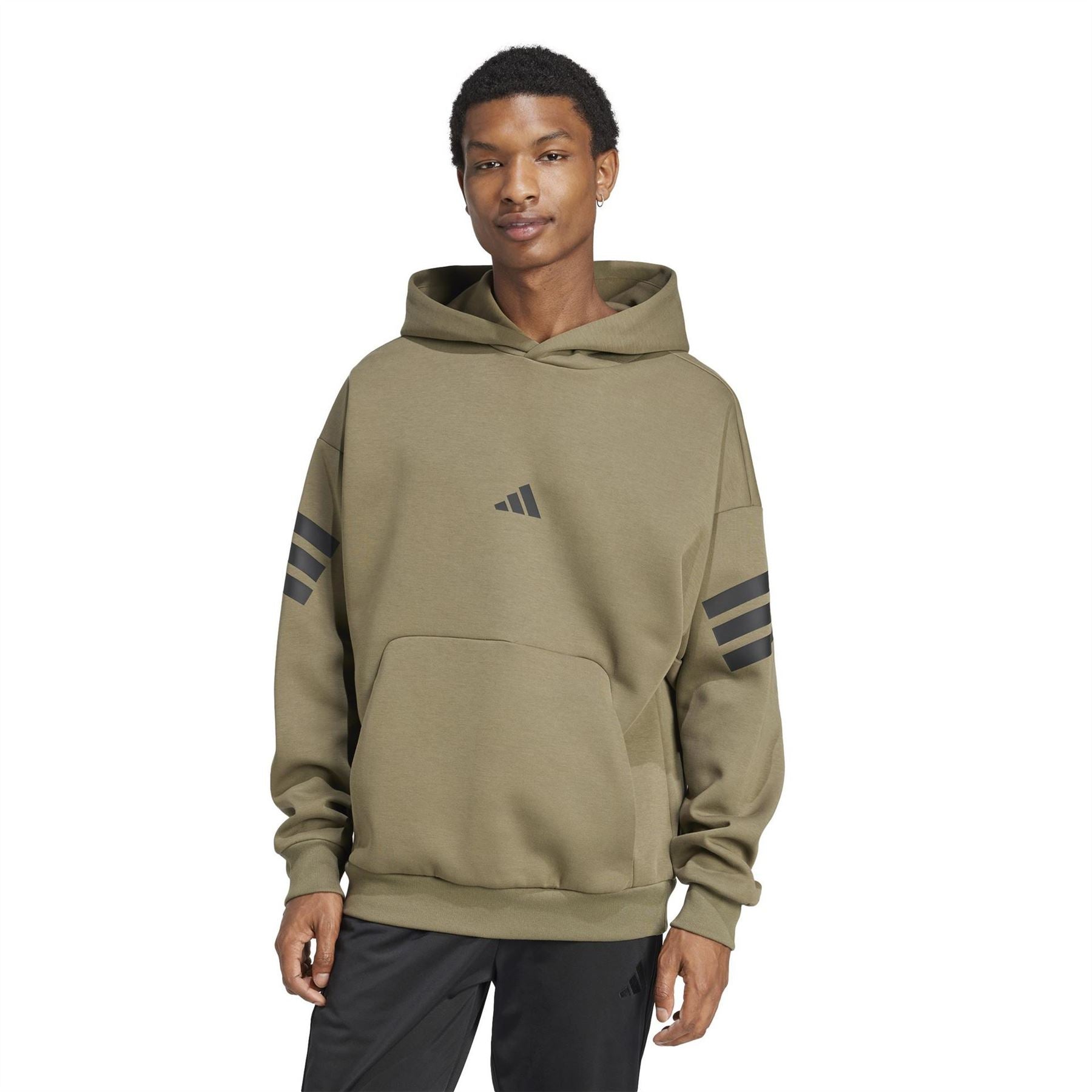 adidas Mens Future Icons 3 Stripes Hoodie