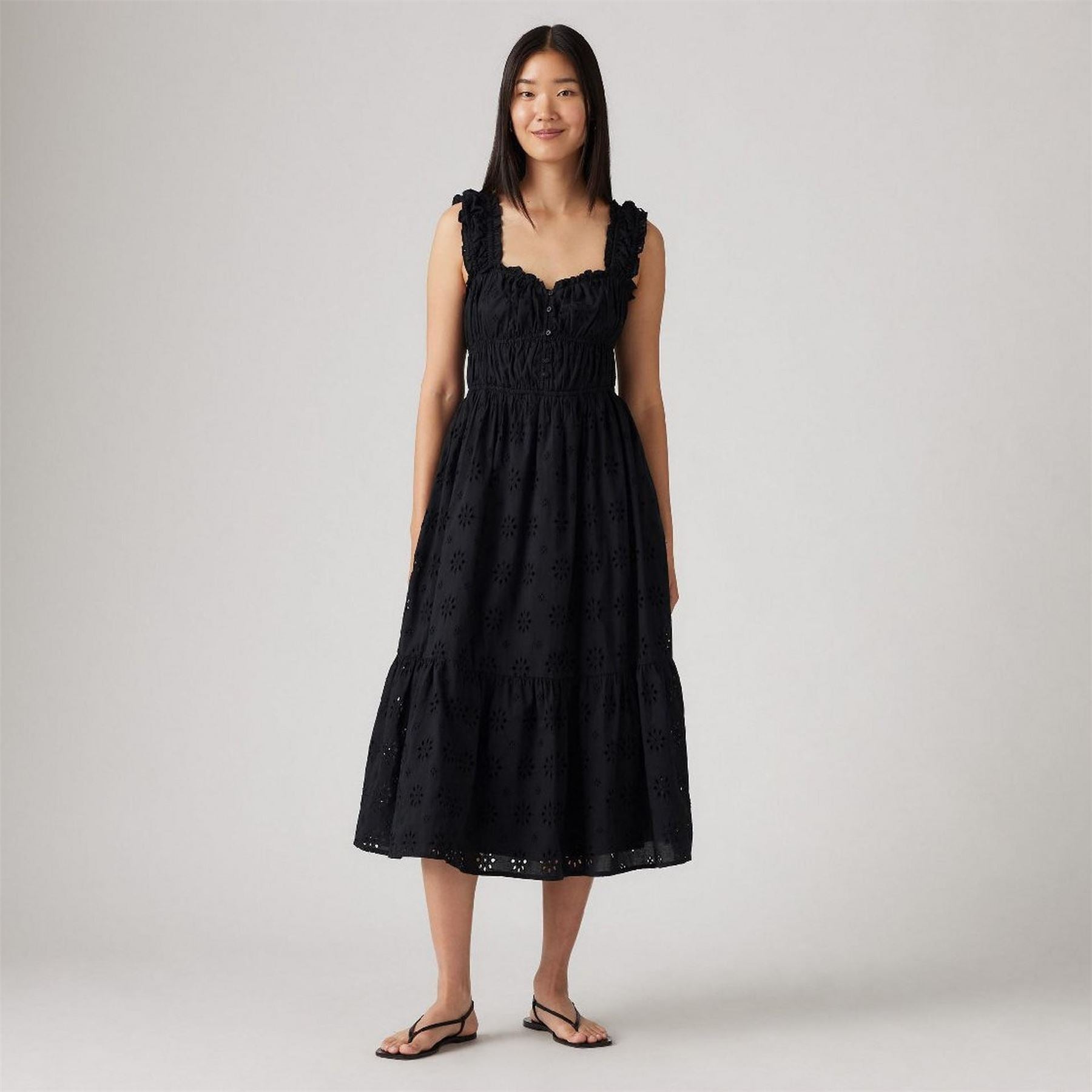 Levis Amaya Square Neck Sleeveless Maxi Dress