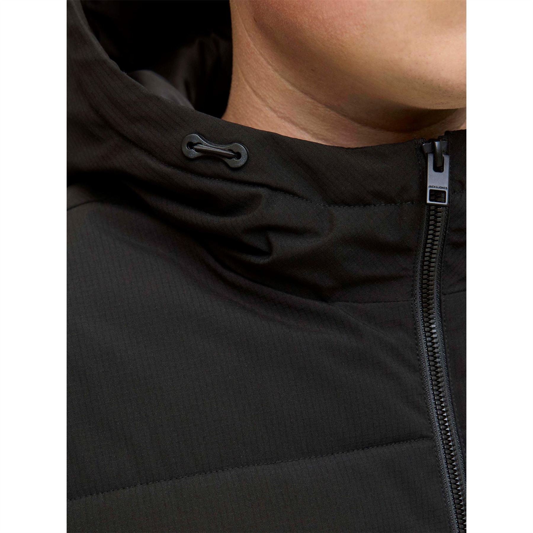 Jack and Jones Solid Patterned Global Puffer Jacket