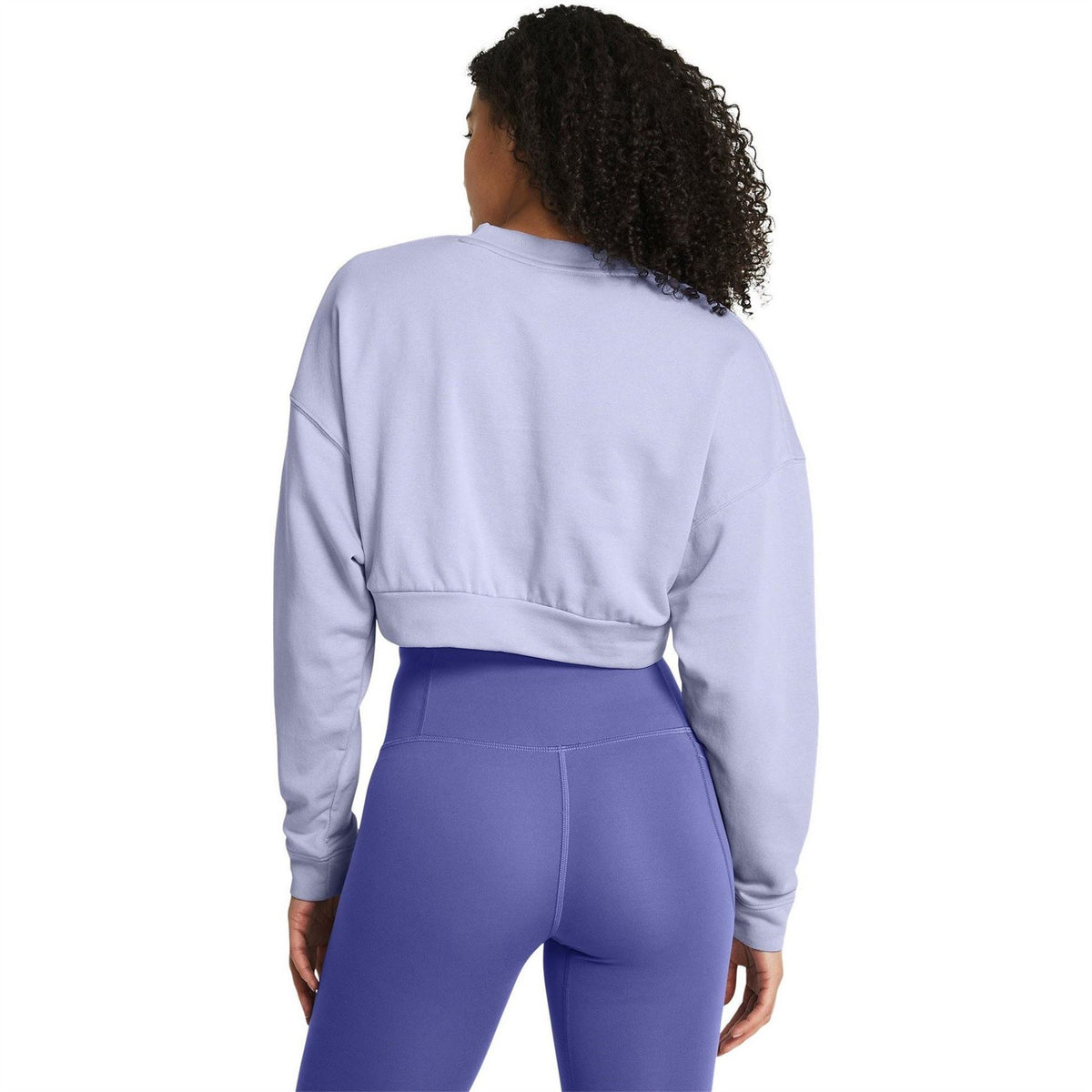 Under Armour Rival Cropped Terry Logo Print Sweatshirt