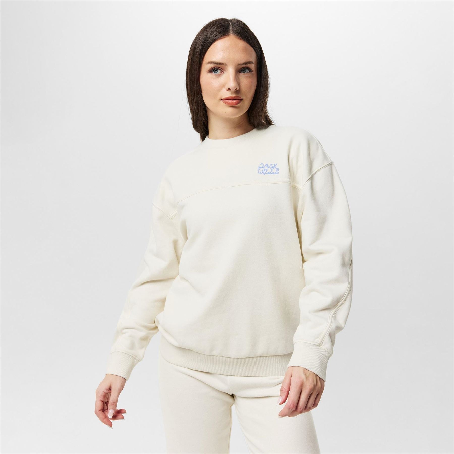 Jack Wills Relaxed Fit Drop Shoulder Crew Neck Sweatshirt